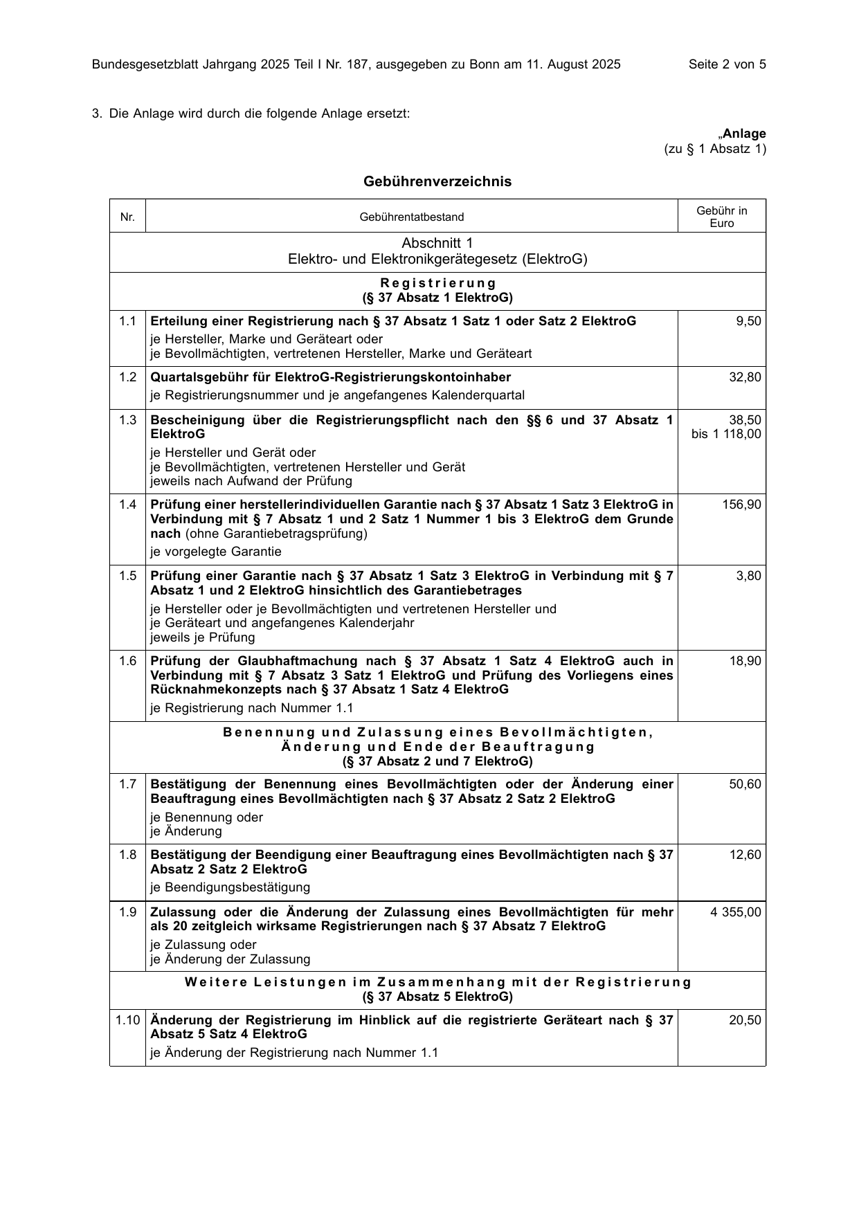 BGBl. 2025, Seite 2 — Originalseite als Abbildung