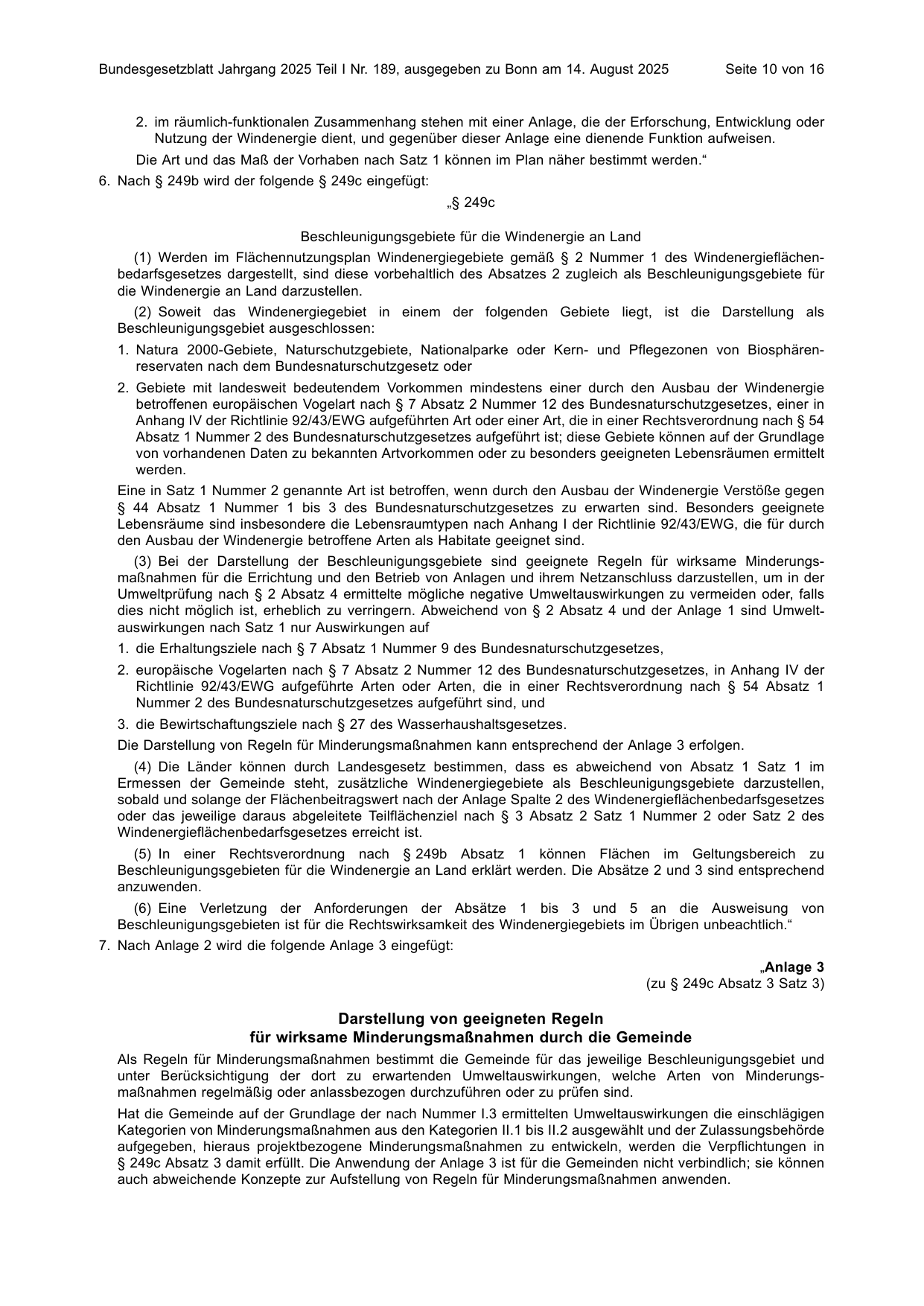 BGBl. 2025, Seite 10 — Originalseite als Abbildung