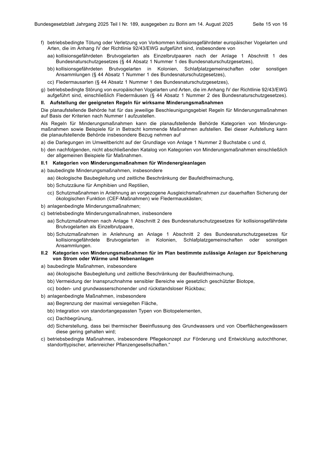 BGBl. 2025, Seite 15 — Originalseite als Abbildung