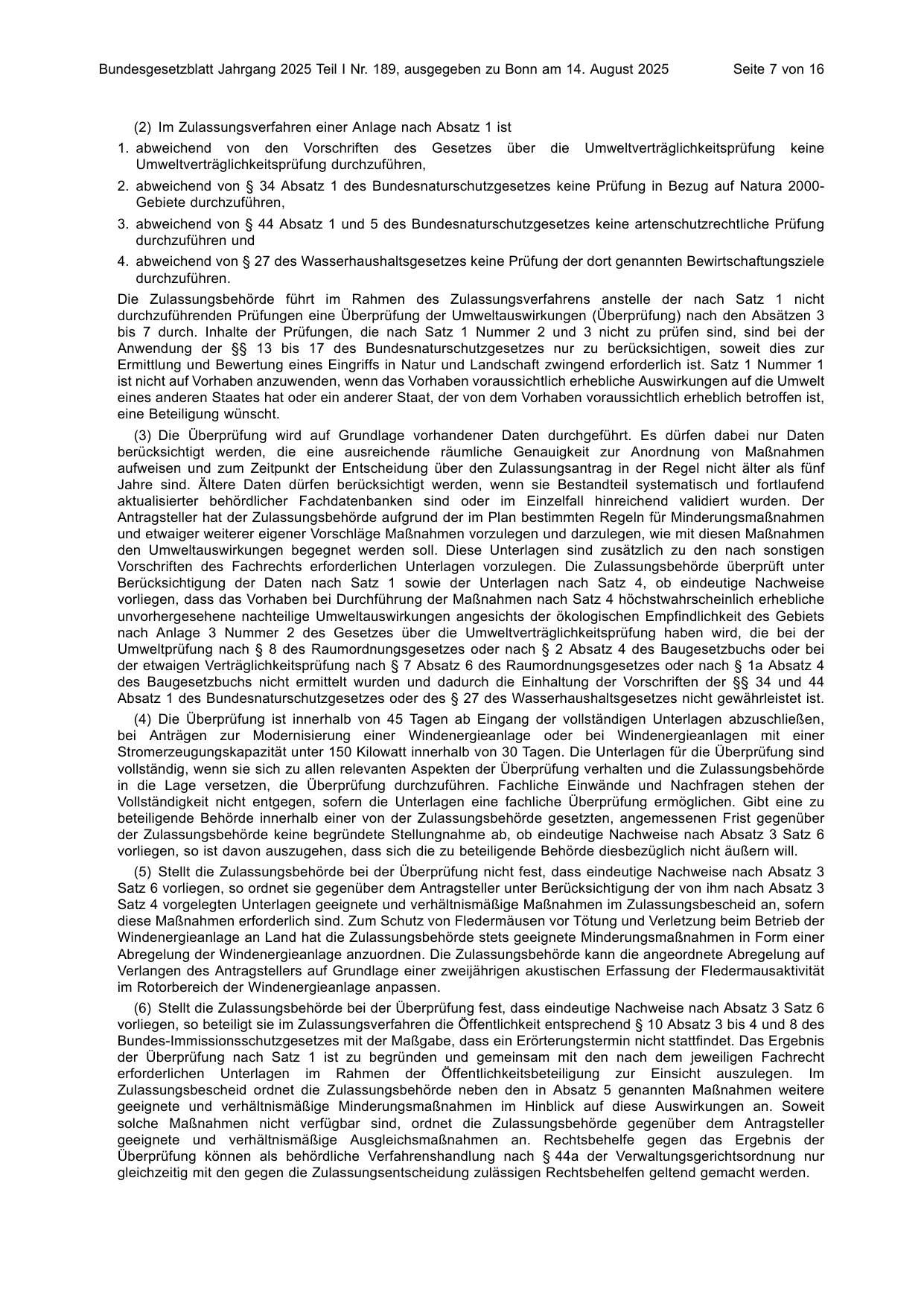 BGBl. 2025, Seite 7 — Originalseite als Abbildung