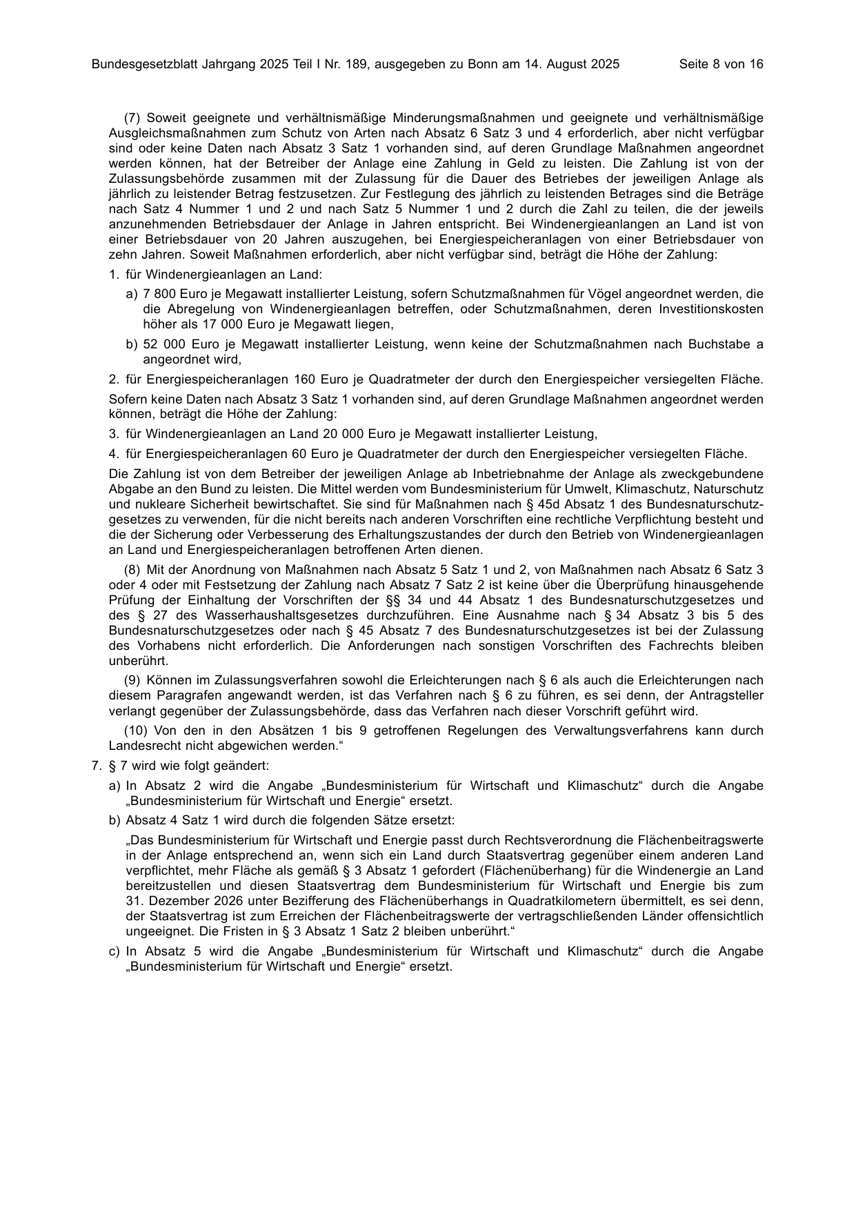 BGBl. 2025, Seite 8 — Originalseite als Abbildung
