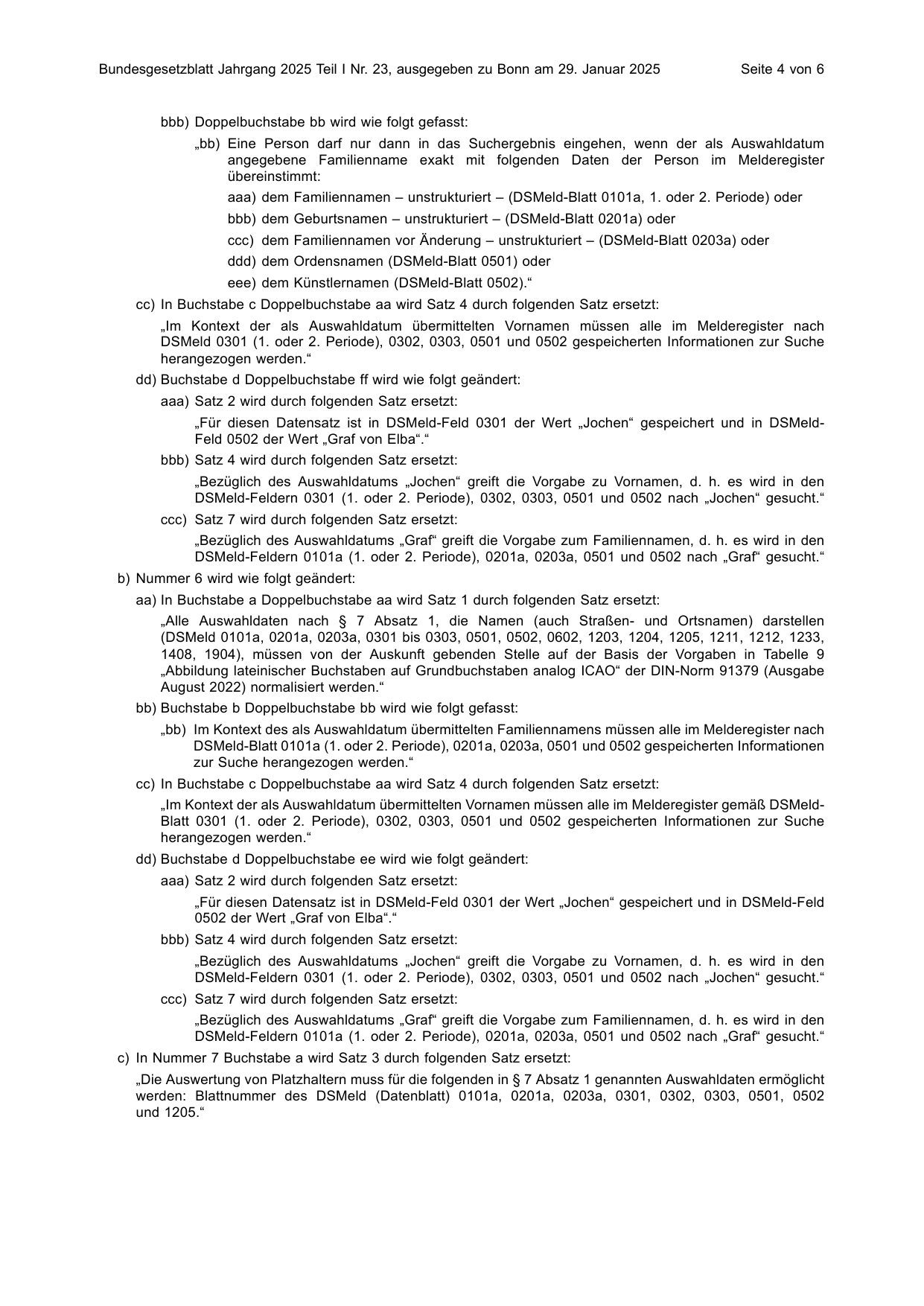 BGBl. 2025, Seite 4 — Originalseite als Abbildung