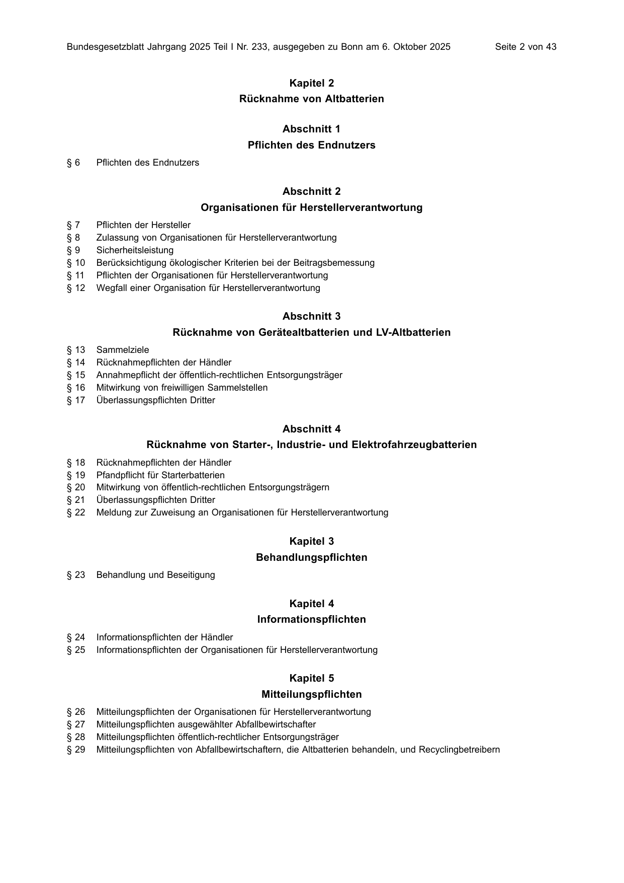 BGBl. 2025, Seite 2 — Originalseite als Abbildung