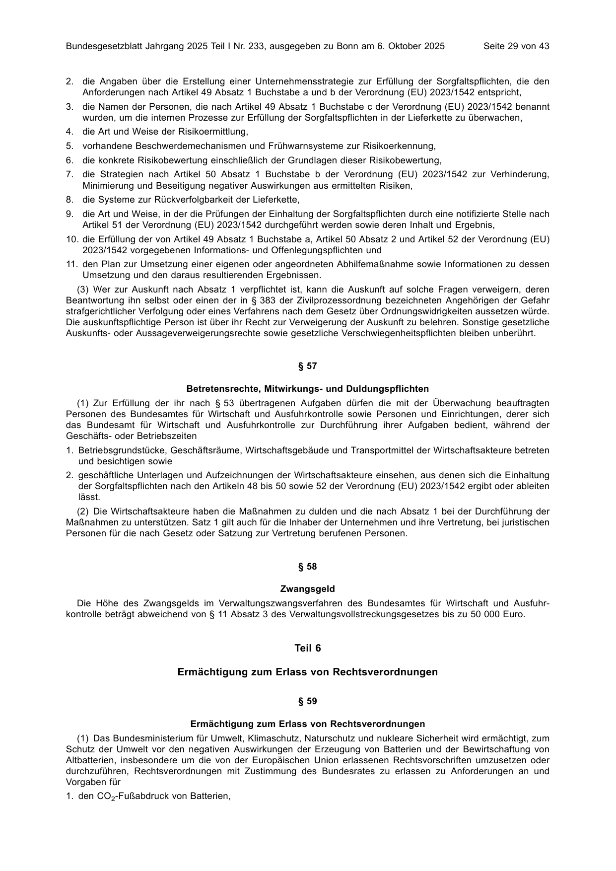 BGBl. 2025, Seite 29 — Originalseite als Abbildung