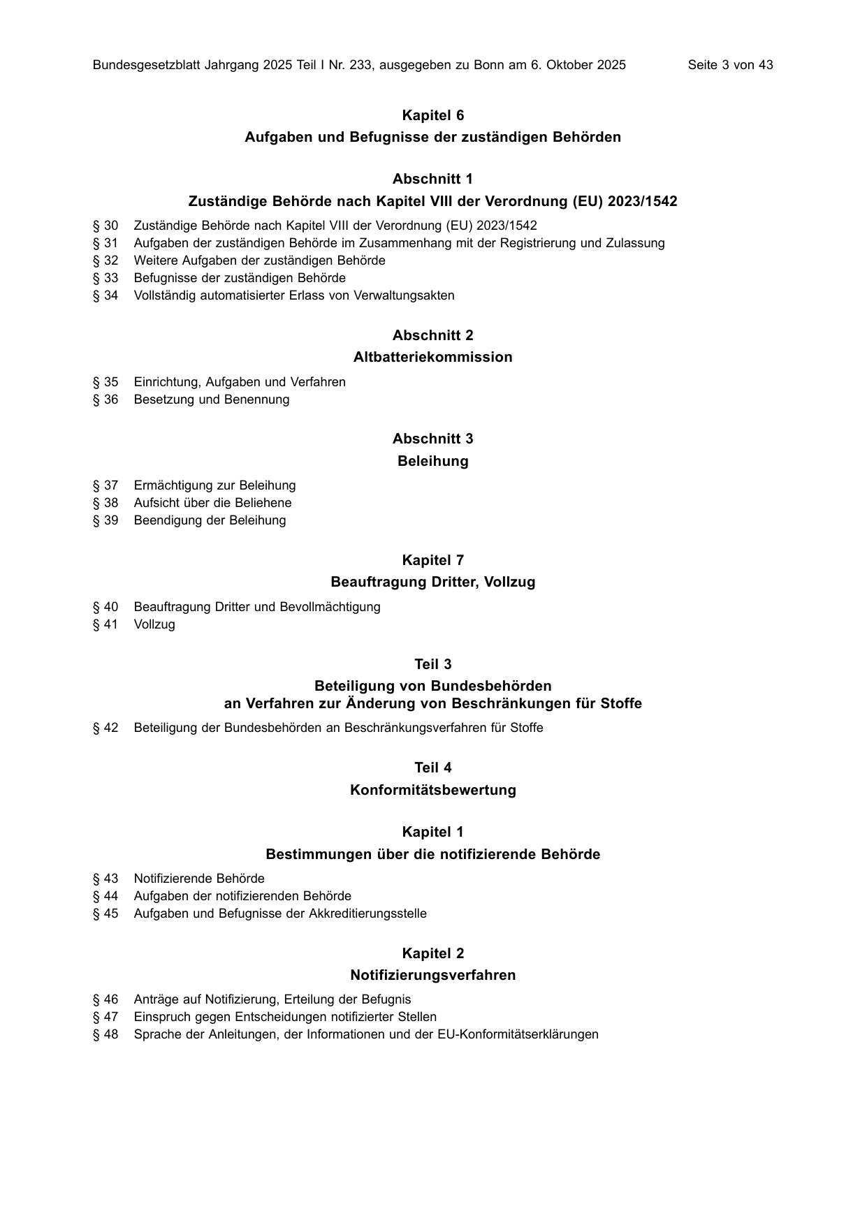 BGBl. 2025, Seite 3 — Originalseite als Abbildung