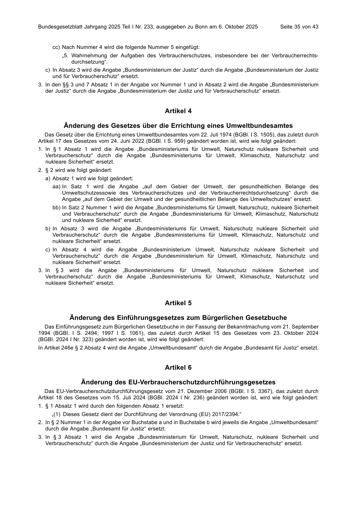 BGBl. 2025, Seite 35 — Originalseite als Abbildung