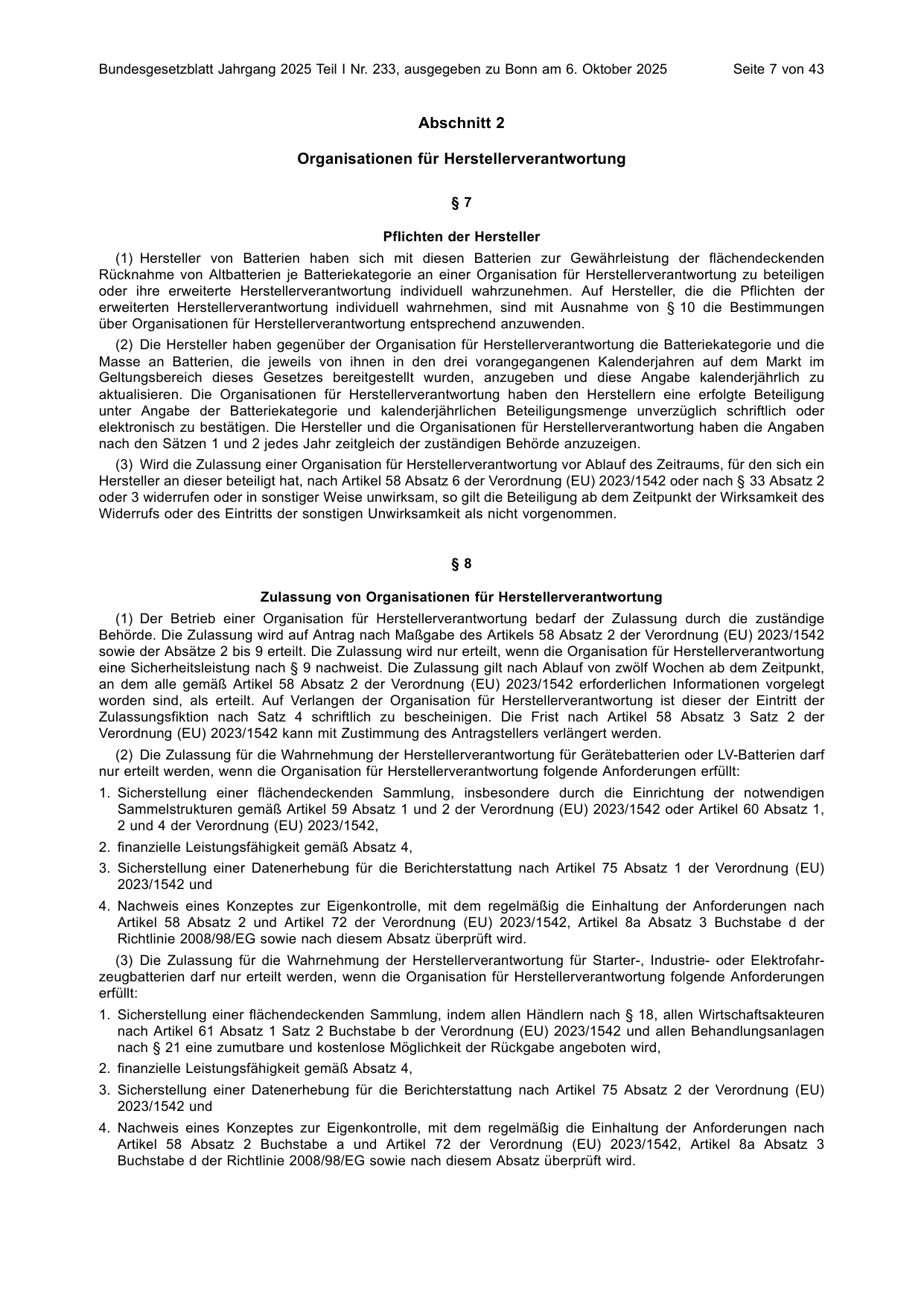 BGBl. 2025, Seite 7 — Originalseite als Abbildung