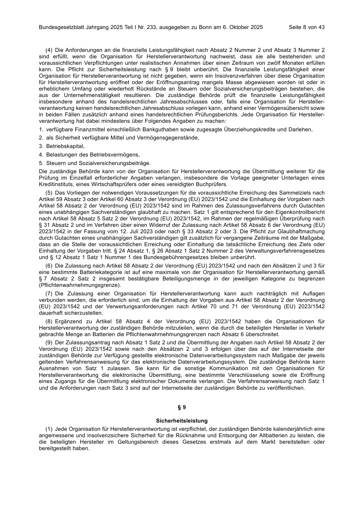 BGBl. 2025, Seite 8 — Originalseite als Abbildung