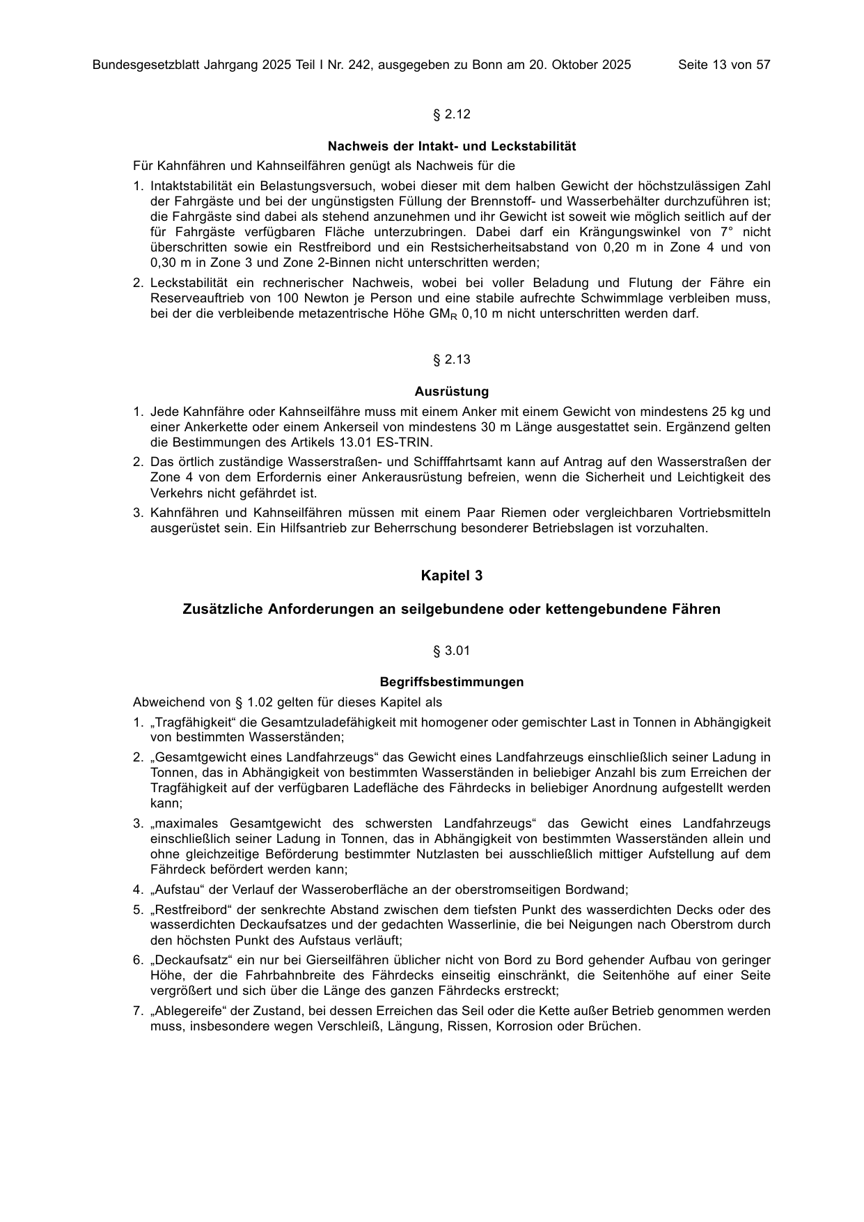BGBl. 2025, Seite 13 — Originalseite als Abbildung