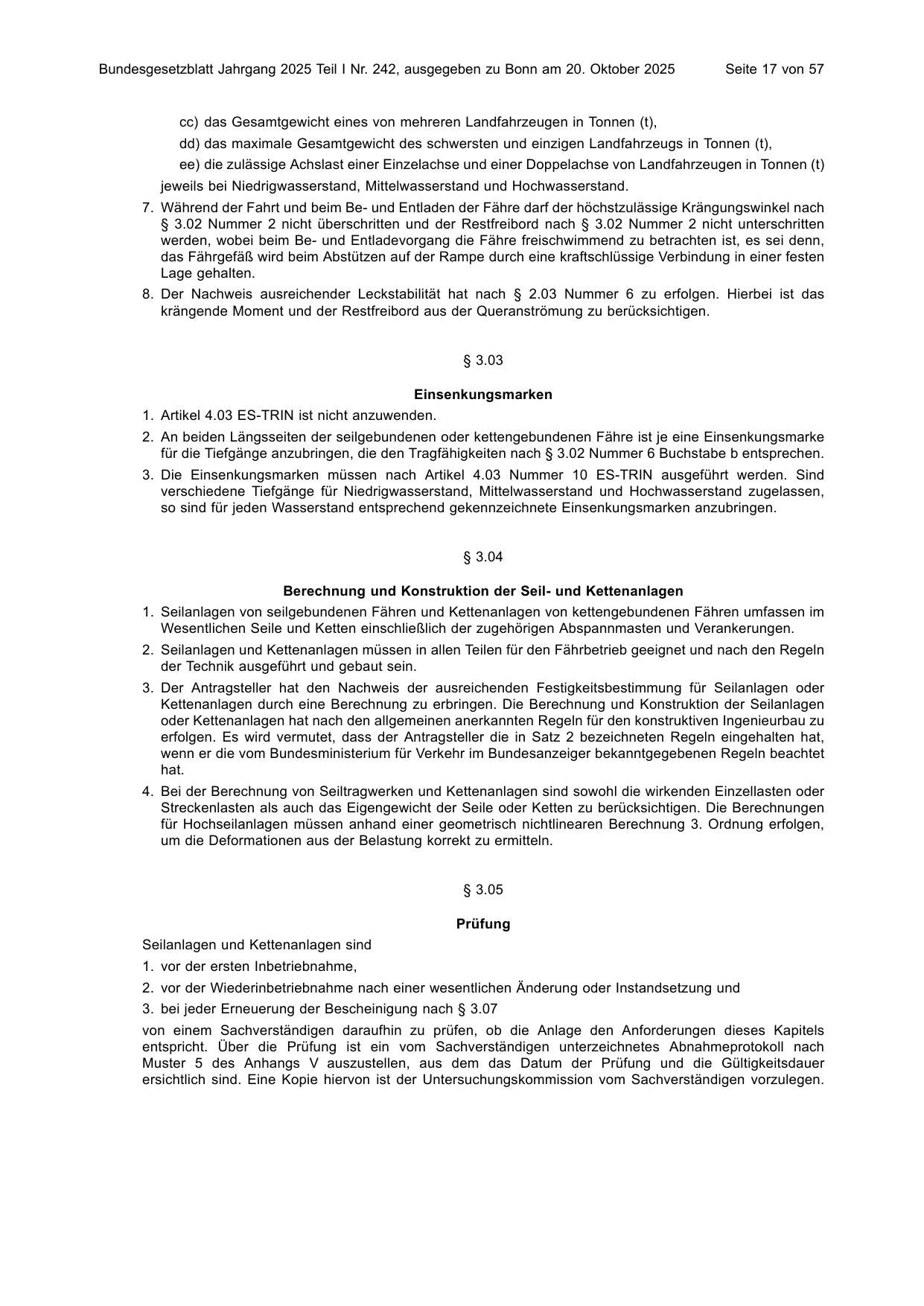 BGBl. 2025, Seite 17 — Originalseite als Abbildung