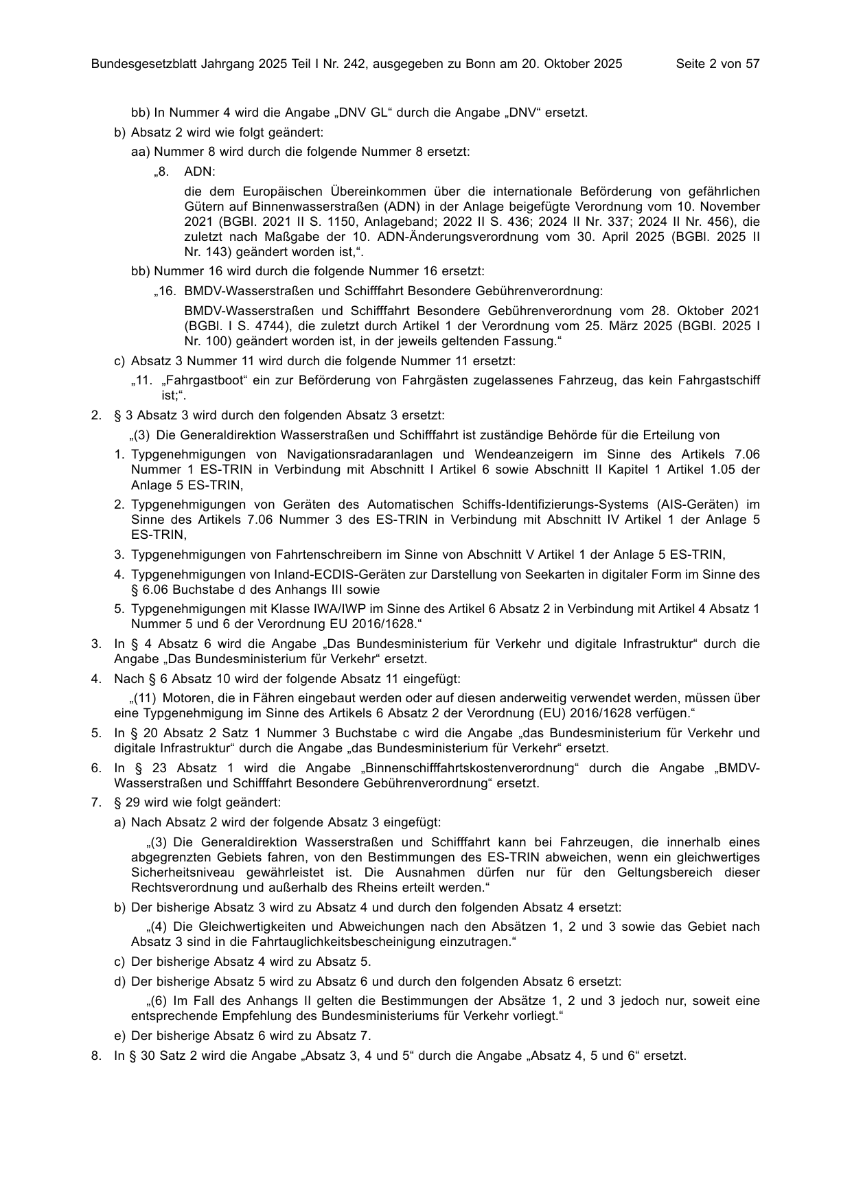 BGBl. 2025, Seite 2 — Originalseite als Abbildung