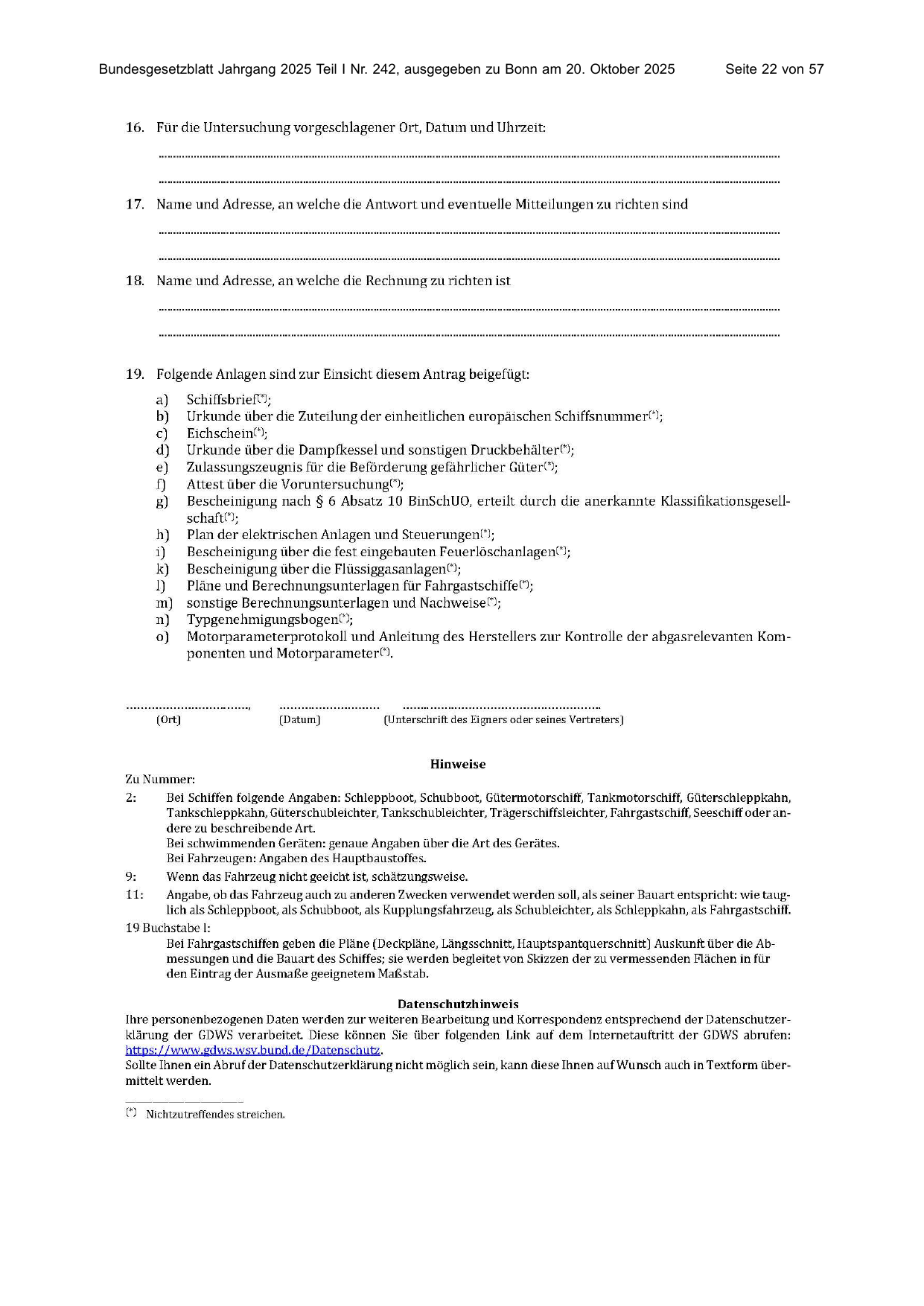 BGBl. 2025, Seite 22 — Originalseite als Abbildung