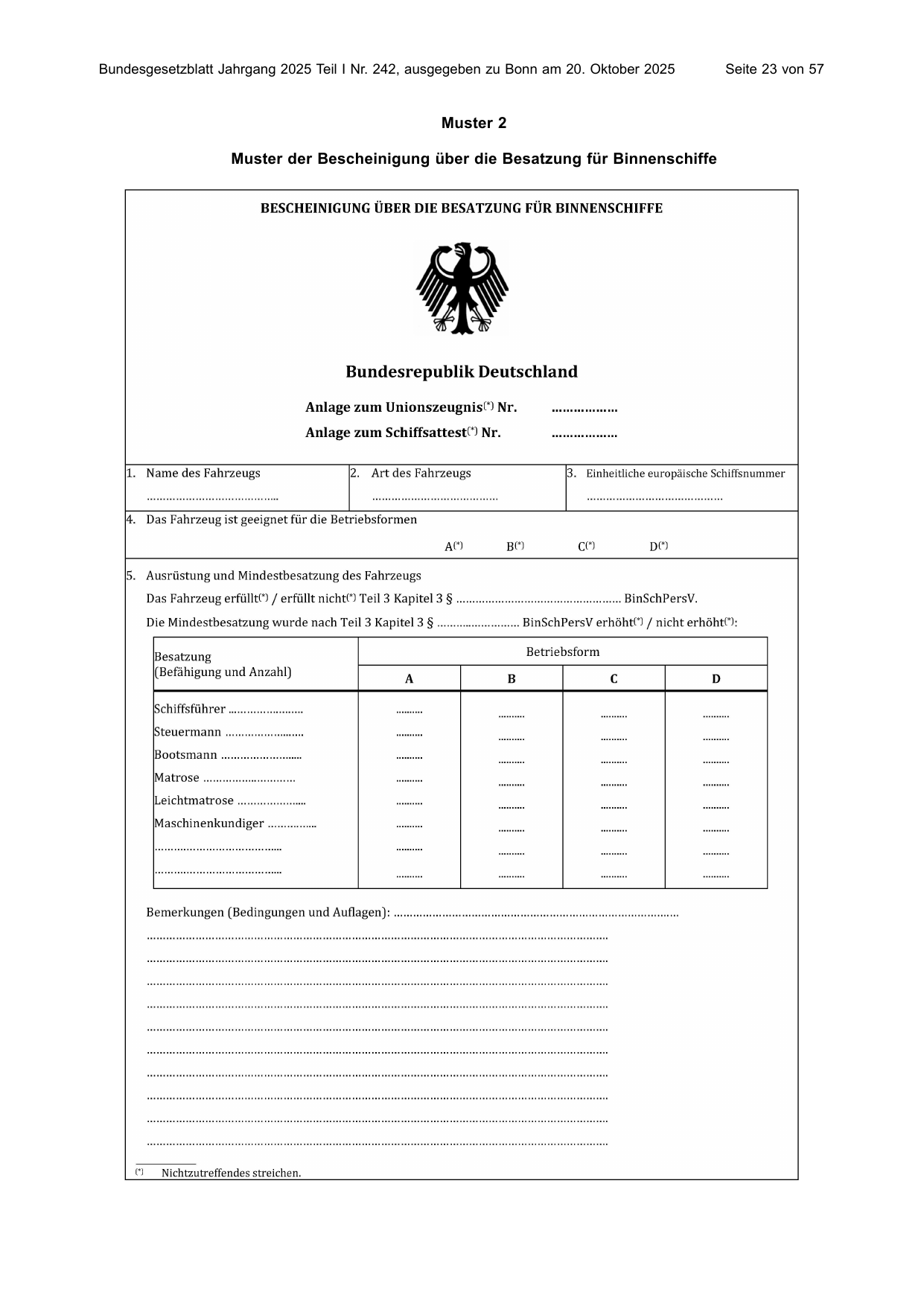 BGBl. 2025, Seite 23 — Originalseite als Abbildung