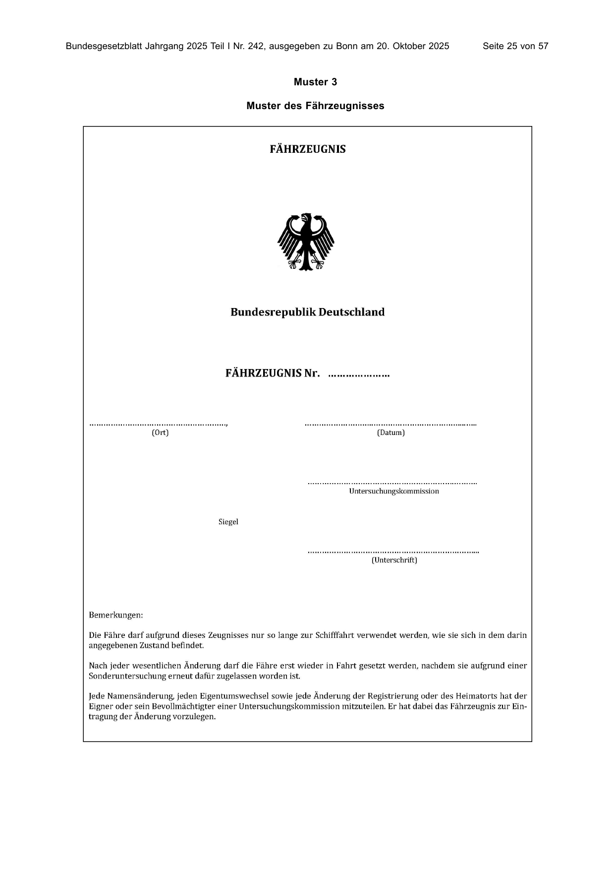 BGBl. 2025, Seite 25 — Originalseite als Abbildung