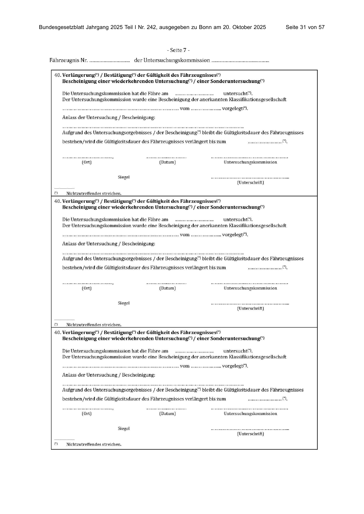BGBl. 2025, Seite 31 — Originalseite als Abbildung