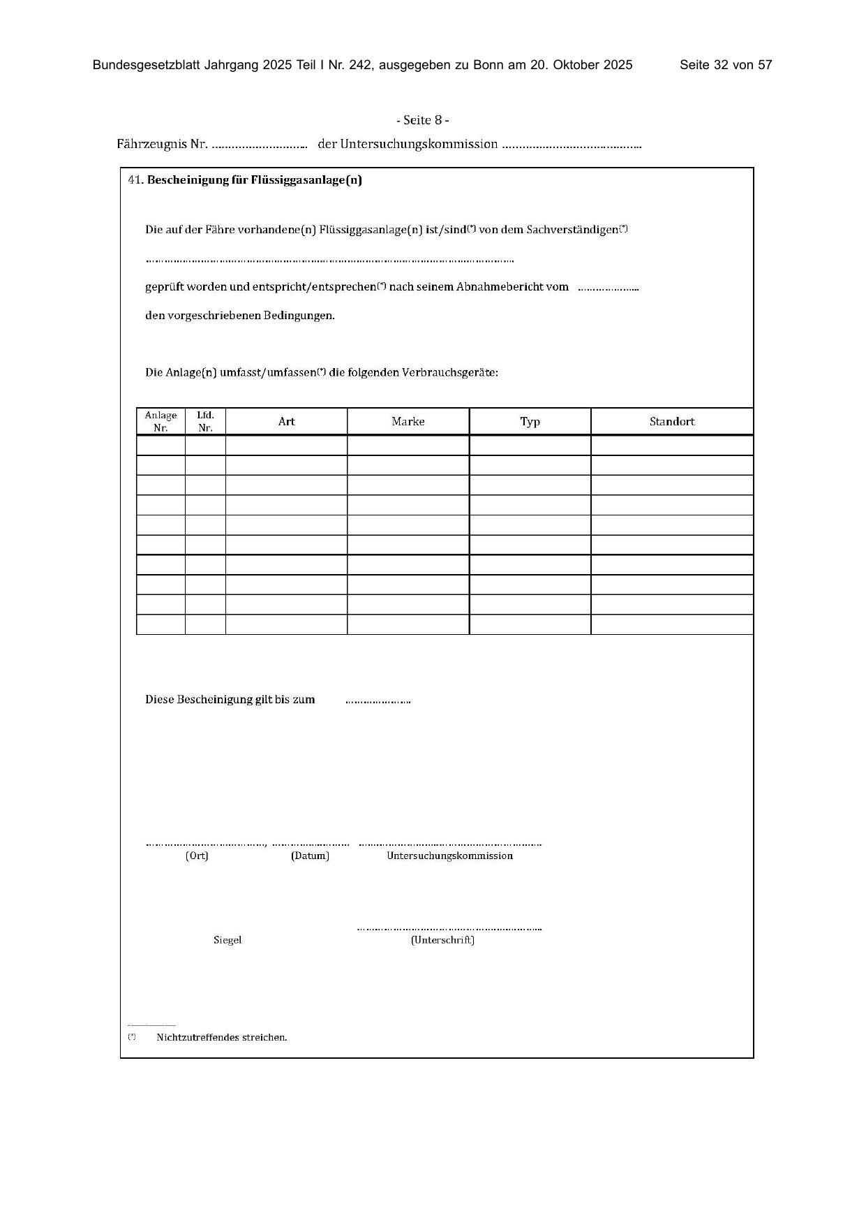 BGBl. 2025, Seite 32 — Originalseite als Abbildung