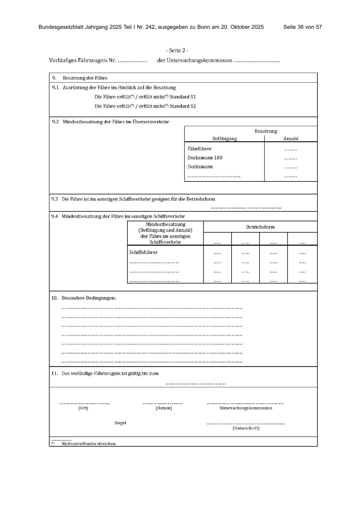 BGBl. 2025, Seite 36 — Originalseite als Abbildung