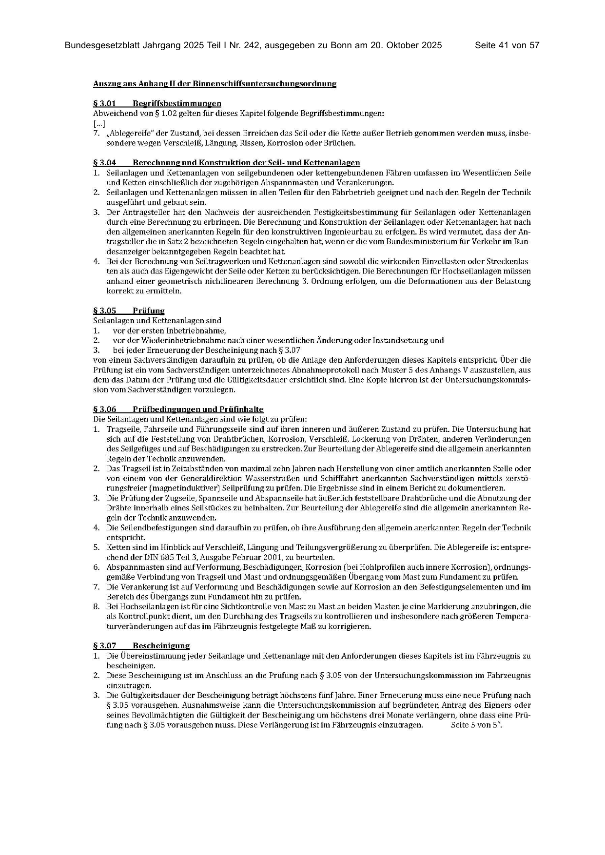 BGBl. 2025, Seite 41 — Originalseite als Abbildung