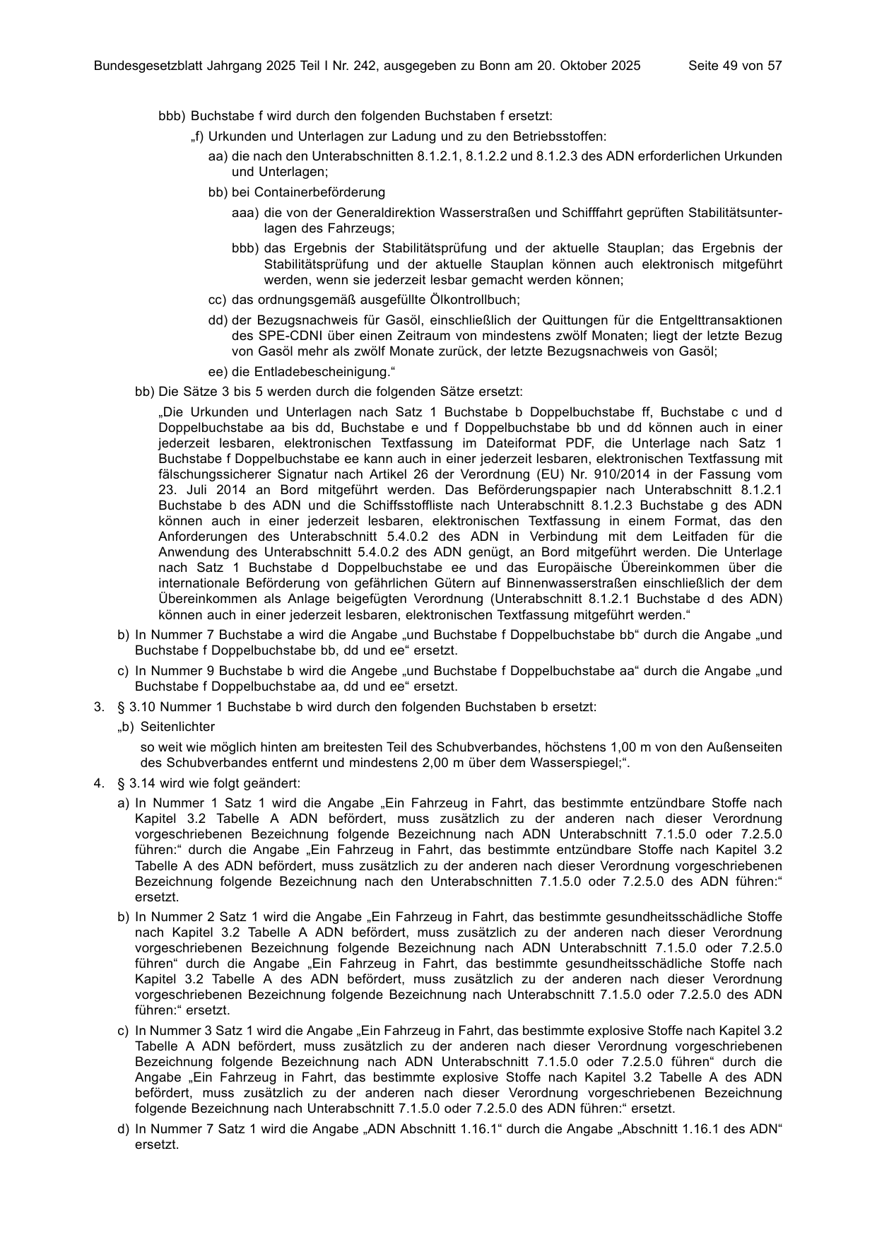 BGBl. 2025, Seite 49 — Originalseite als Abbildung