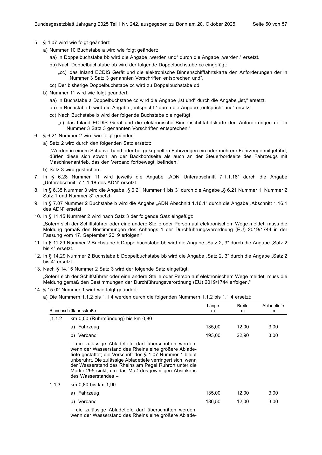 BGBl. 2025, Seite 50 — Originalseite als Abbildung