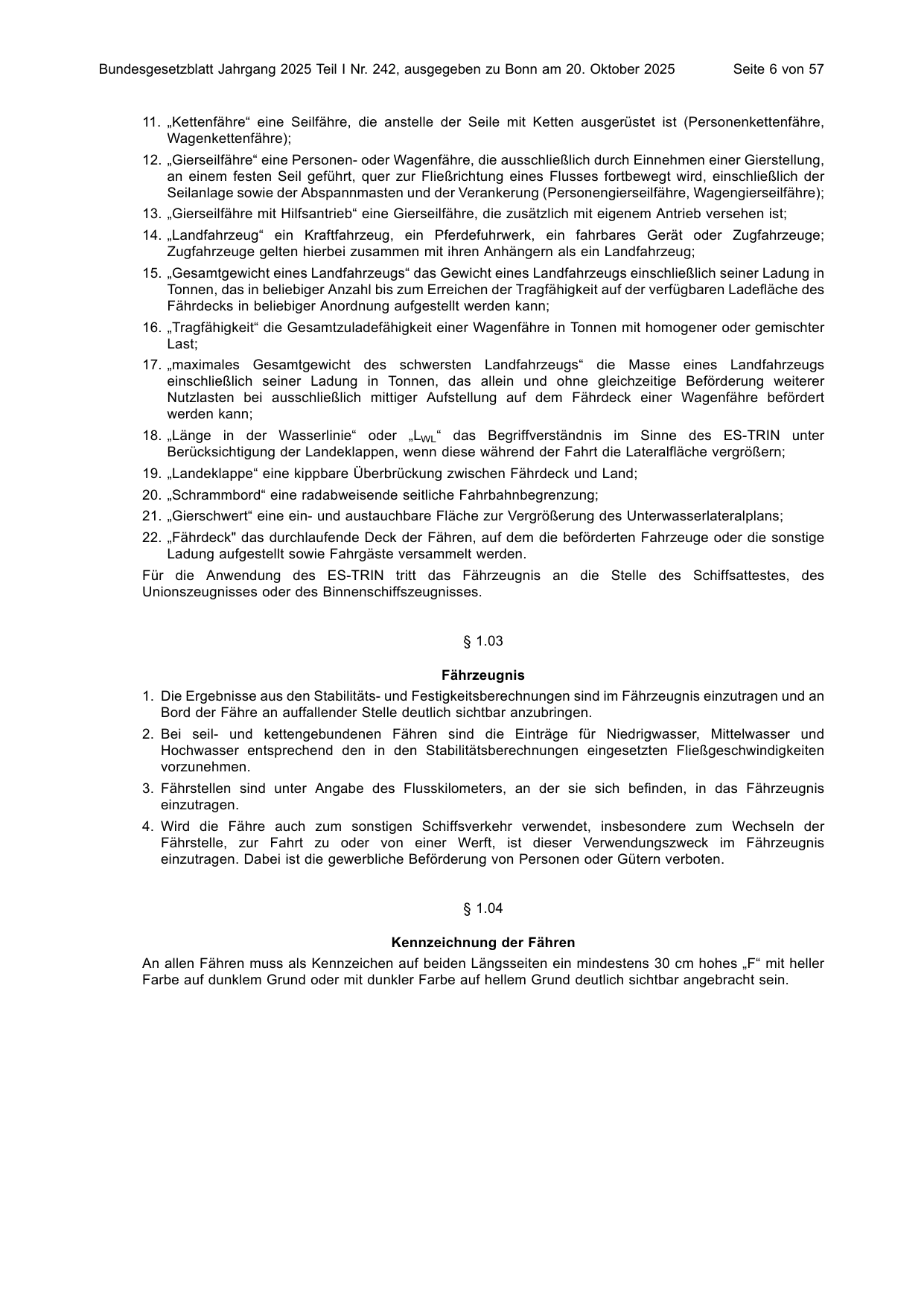 BGBl. 2025, Seite 6 — Originalseite als Abbildung
