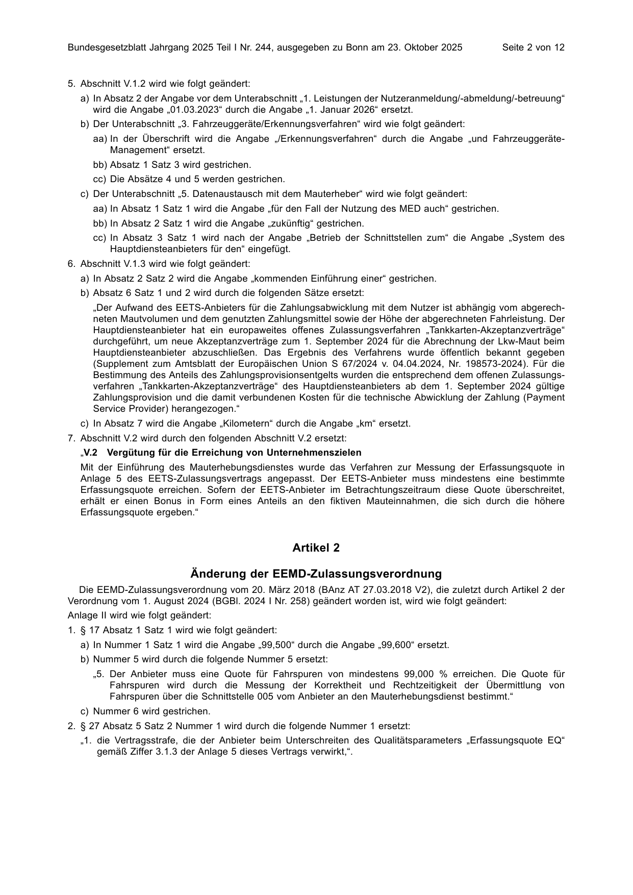 BGBl. 2025, Seite 2 — Originalseite als Abbildung