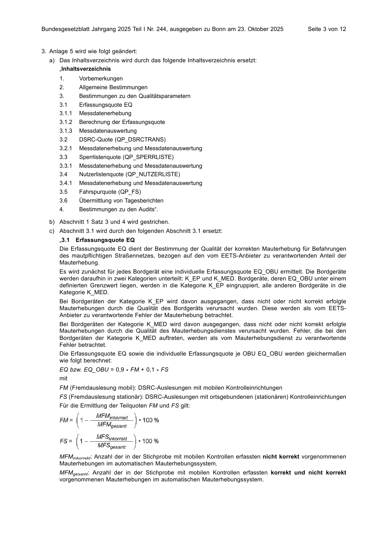 BGBl. 2025, Seite 3 — Originalseite als Abbildung