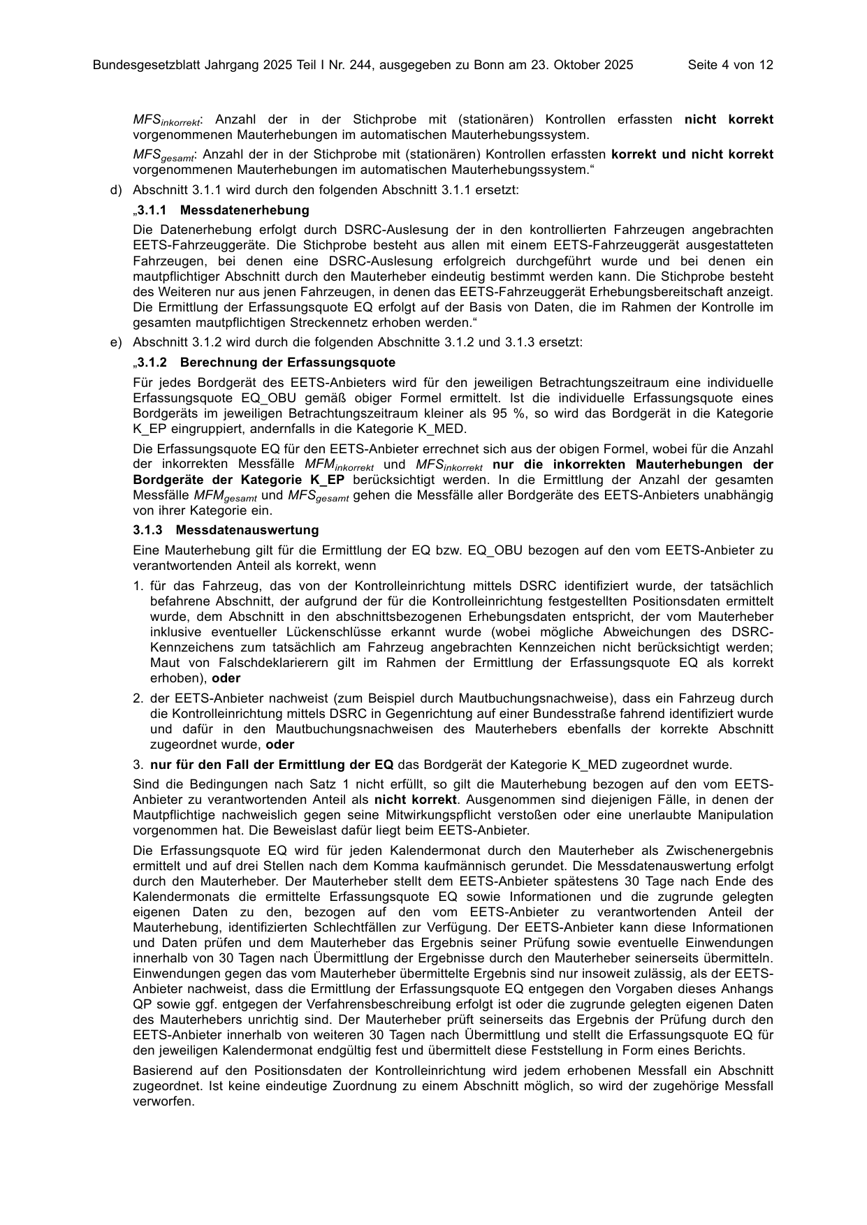 BGBl. 2025, Seite 4 — Originalseite als Abbildung