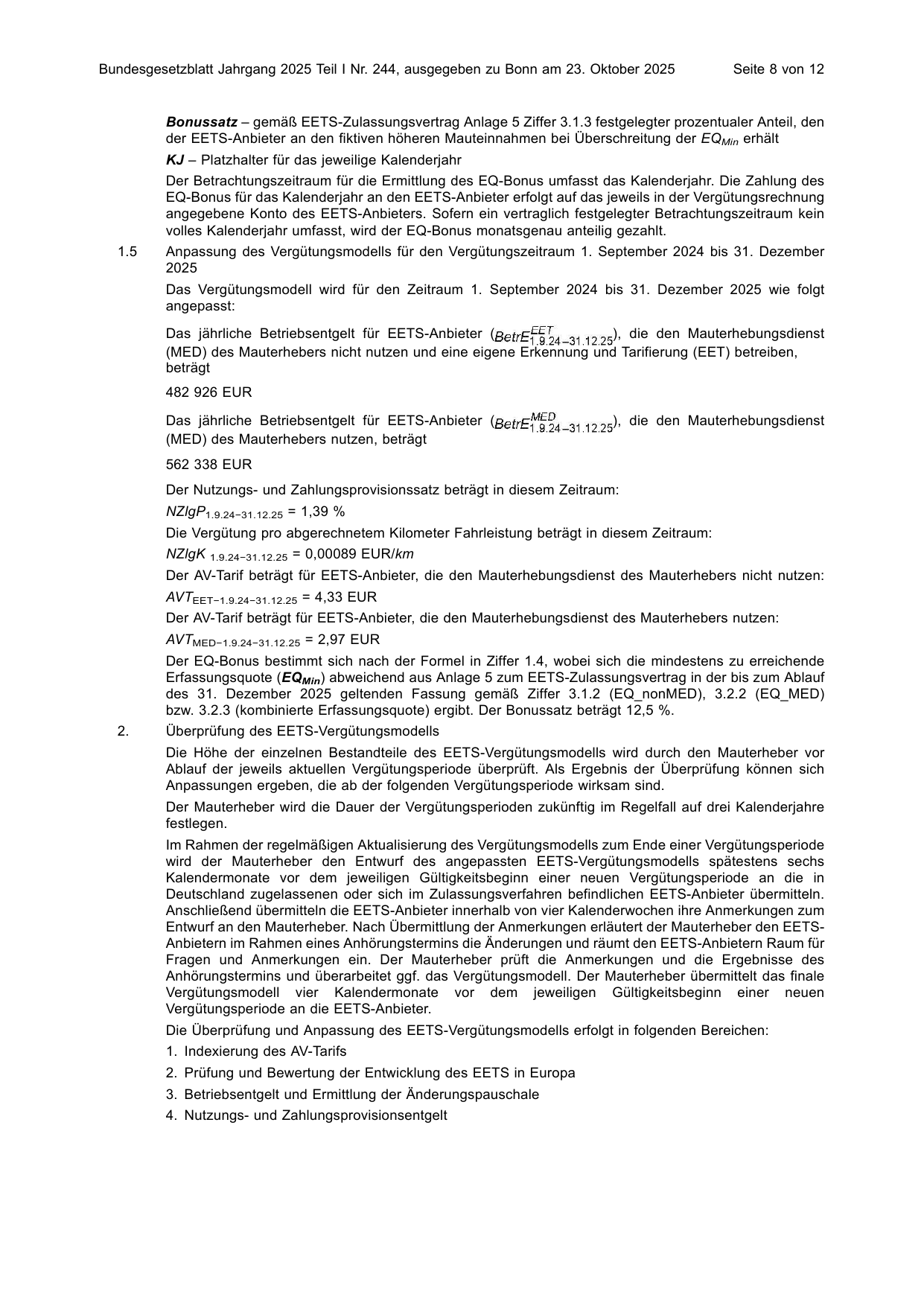 BGBl. 2025, Seite 8 — Originalseite als Abbildung