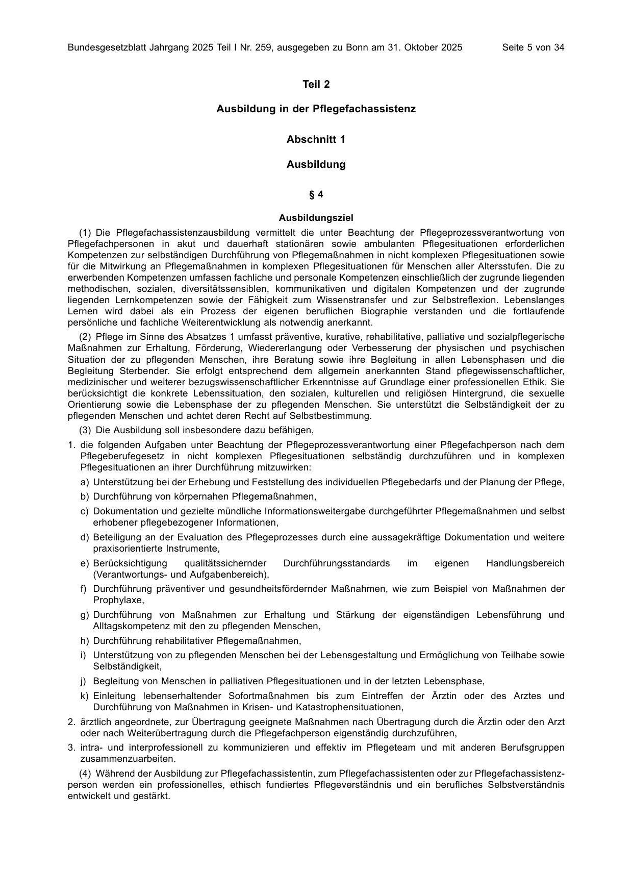 BGBl. 2025, Seite 5 — Originalseite als Abbildung
