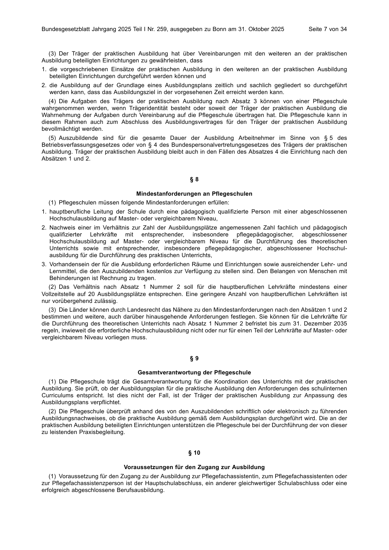 BGBl. 2025, Seite 7 — Originalseite als Abbildung