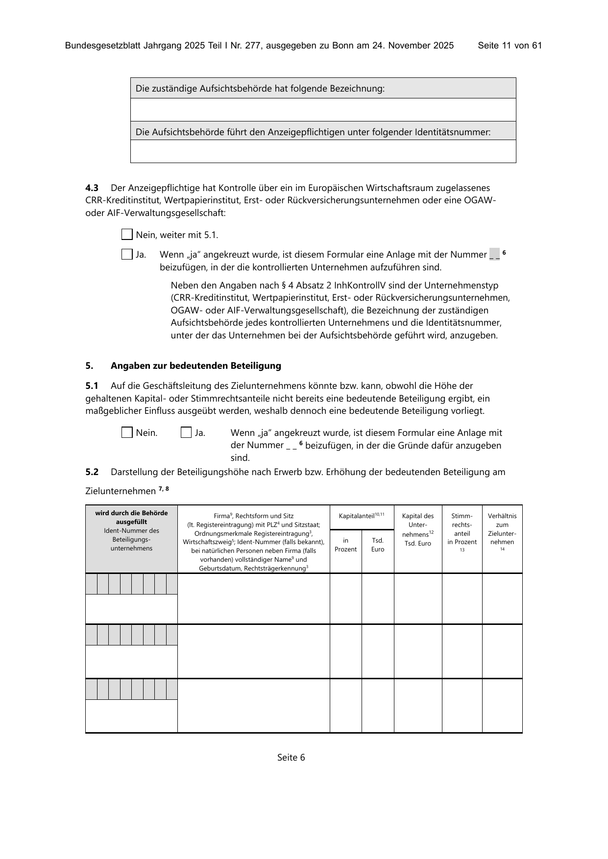 BGBl. 2025, Seite 11 — Originalseite als Abbildung