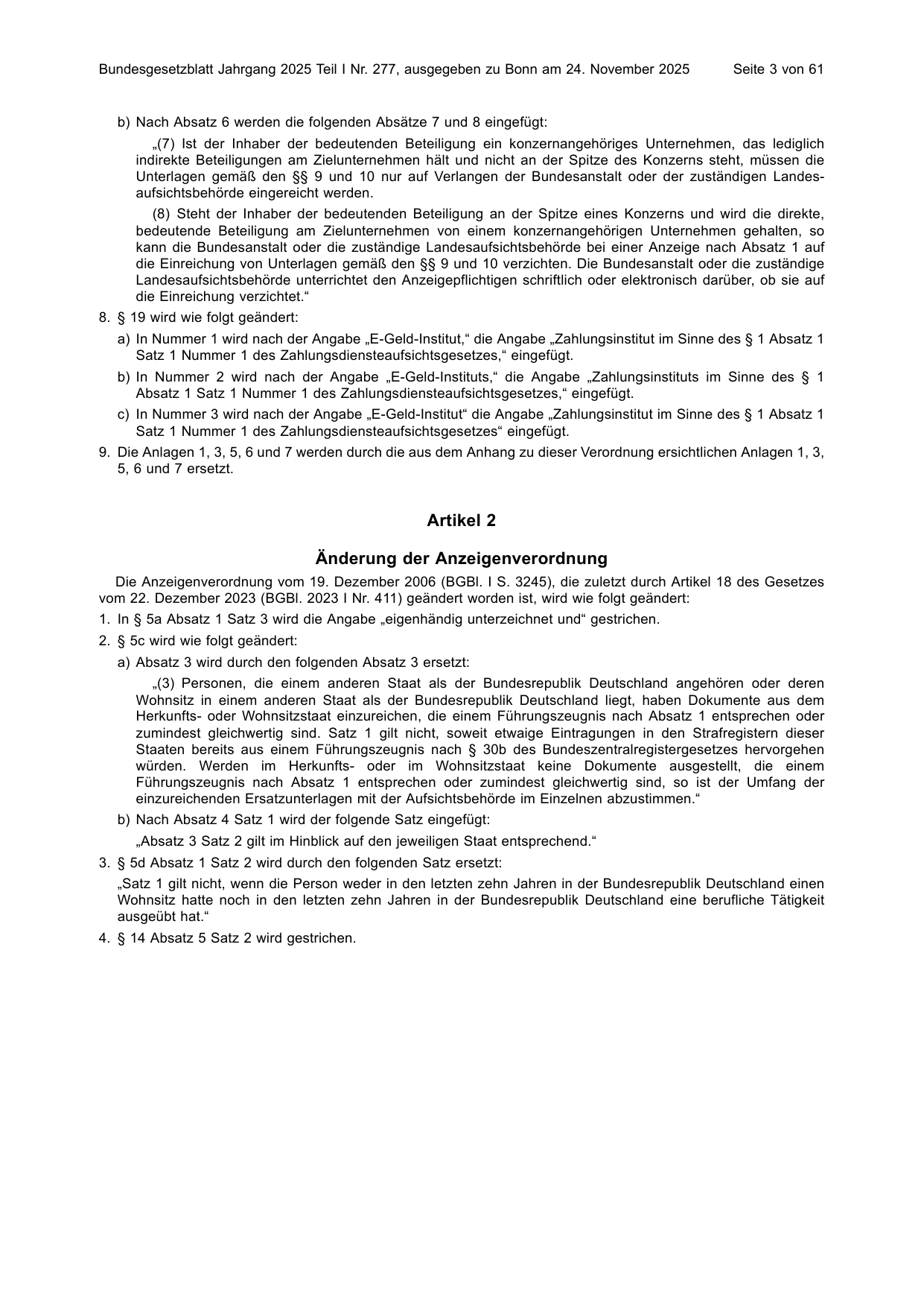 BGBl. 2025, Seite 3 — Originalseite als Abbildung