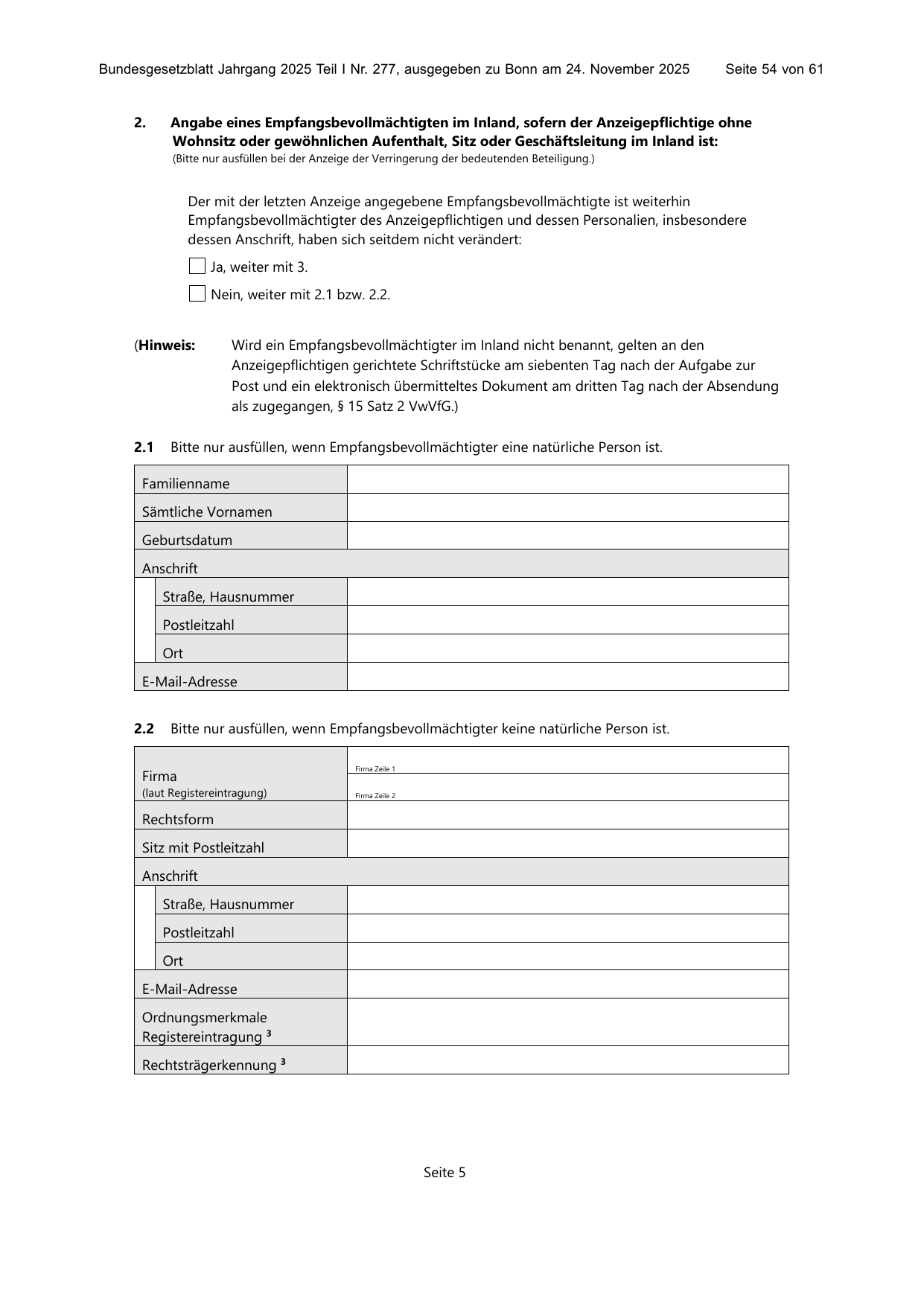 BGBl. 2025, Seite 54 — Originalseite als Abbildung