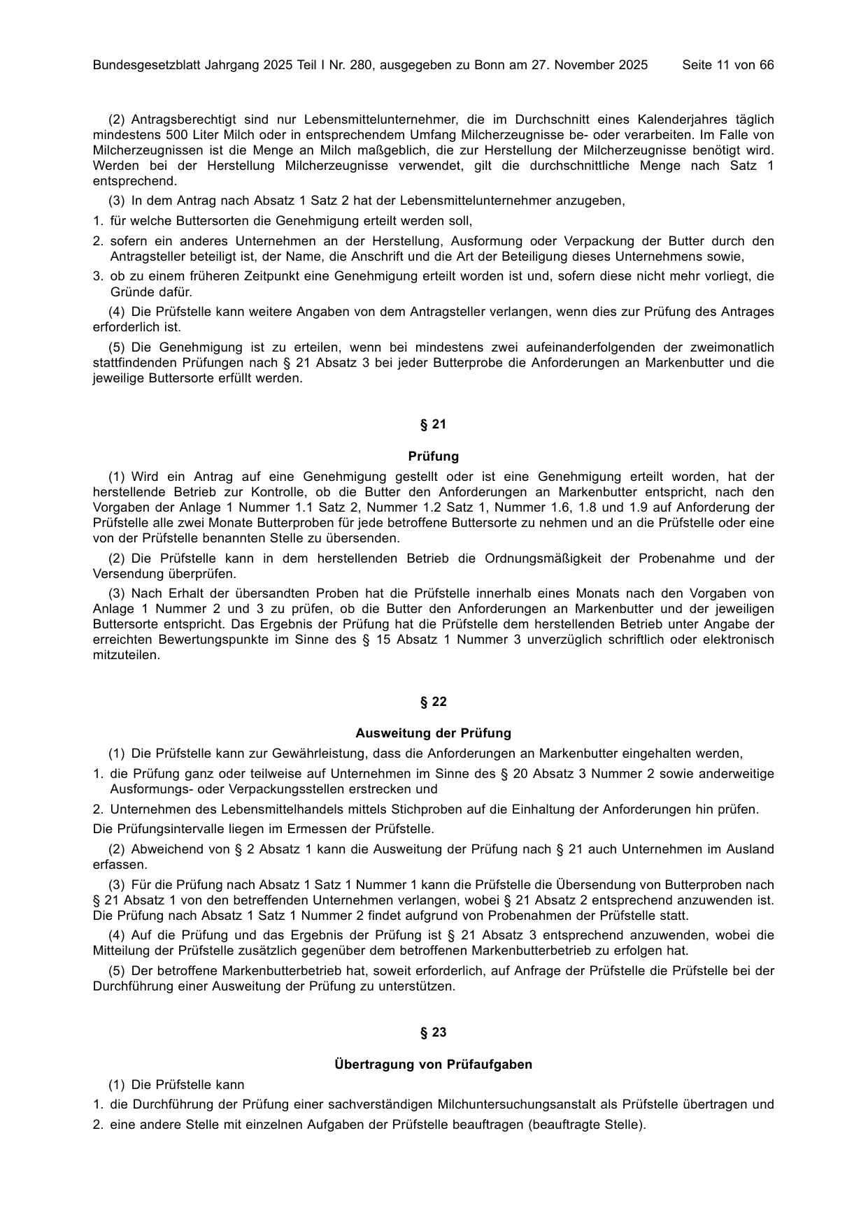 BGBl. 2025, Seite 11 — Originalseite als Abbildung
