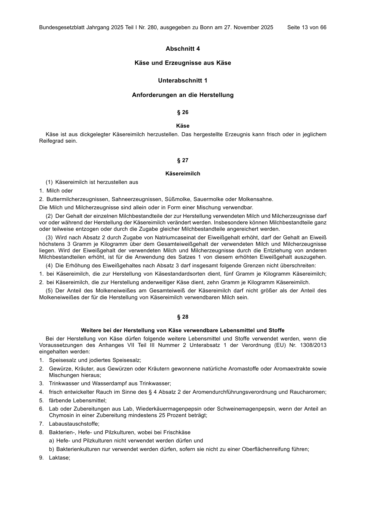 BGBl. 2025, Seite 13 — Originalseite als Abbildung