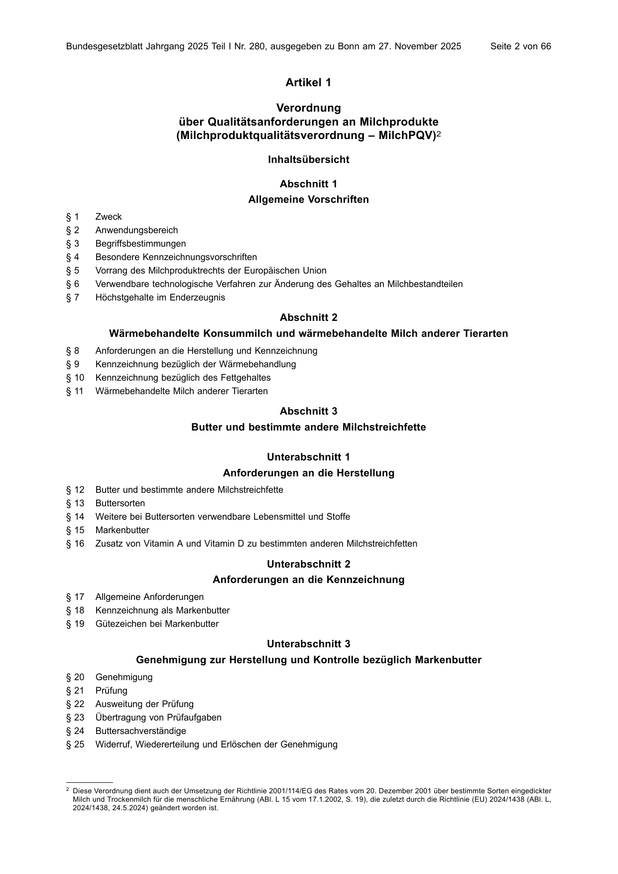BGBl. 2025, Seite 2 — Originalseite als Abbildung