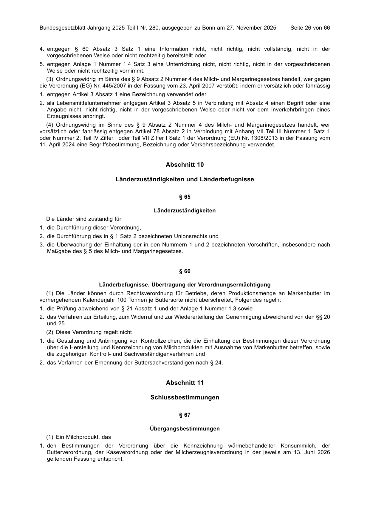 BGBl. 2025, Seite 26 — Originalseite als Abbildung