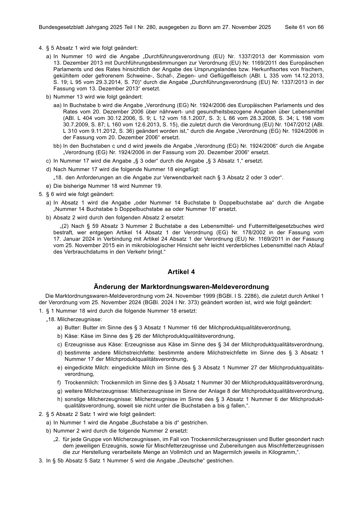 BGBl. 2025, Seite 61 — Originalseite als Abbildung