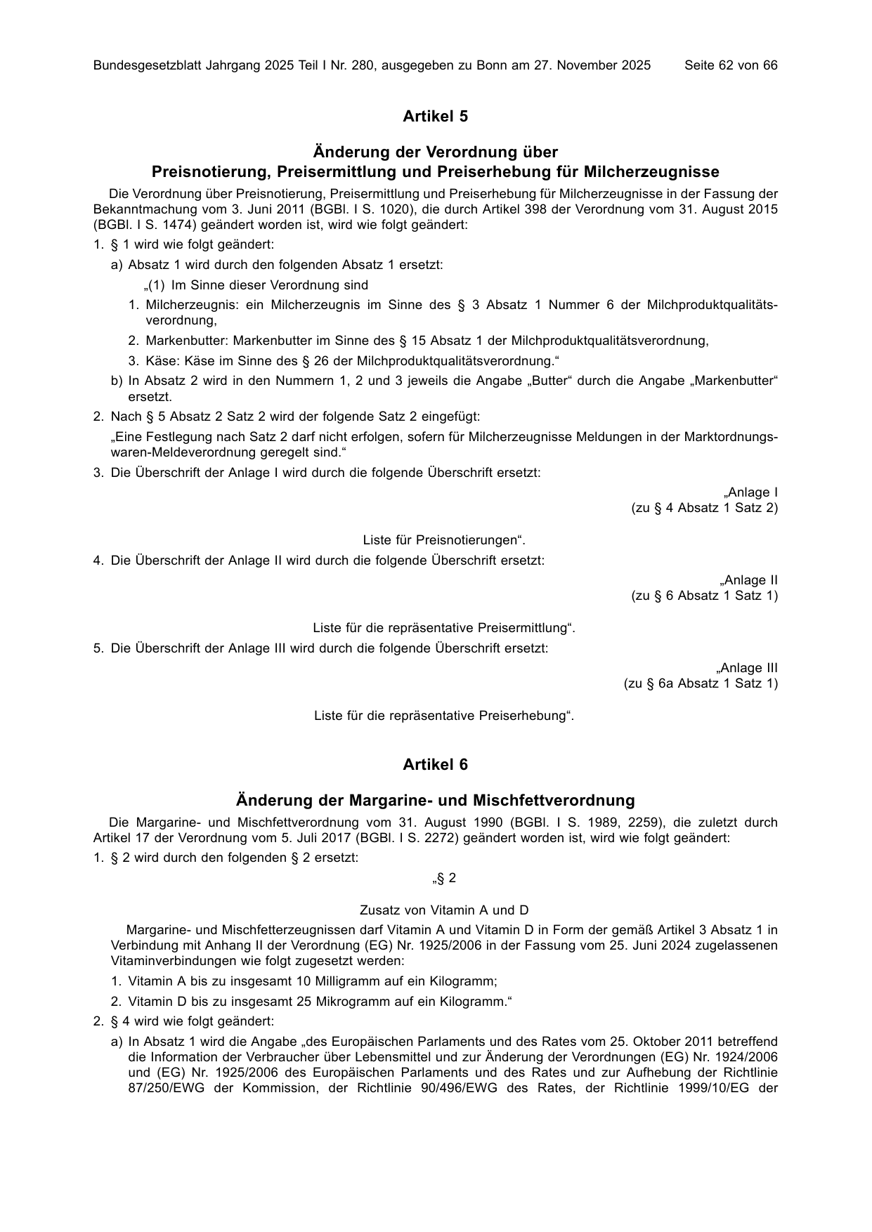 BGBl. 2025, Seite 62 — Originalseite als Abbildung