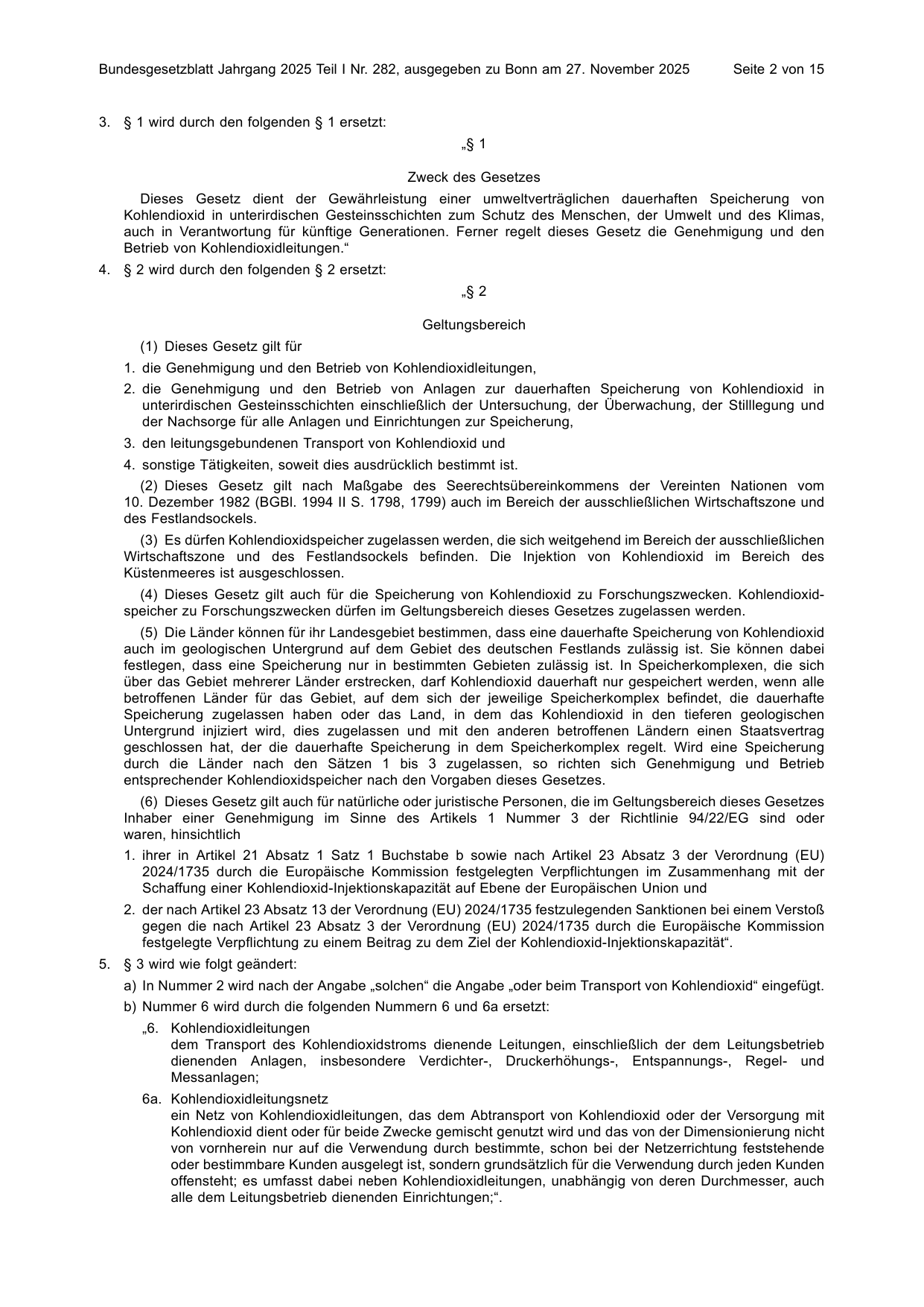BGBl. 2025, Seite 2 — Originalseite als Abbildung