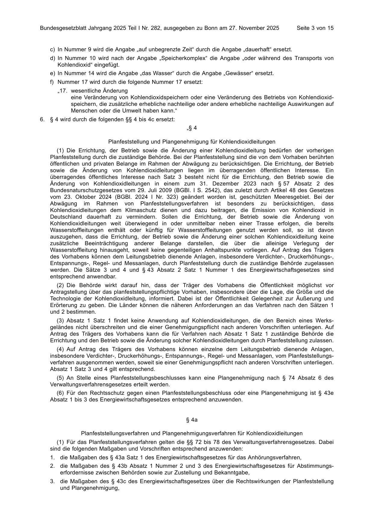 BGBl. 2025, Seite 3 — Originalseite als Abbildung