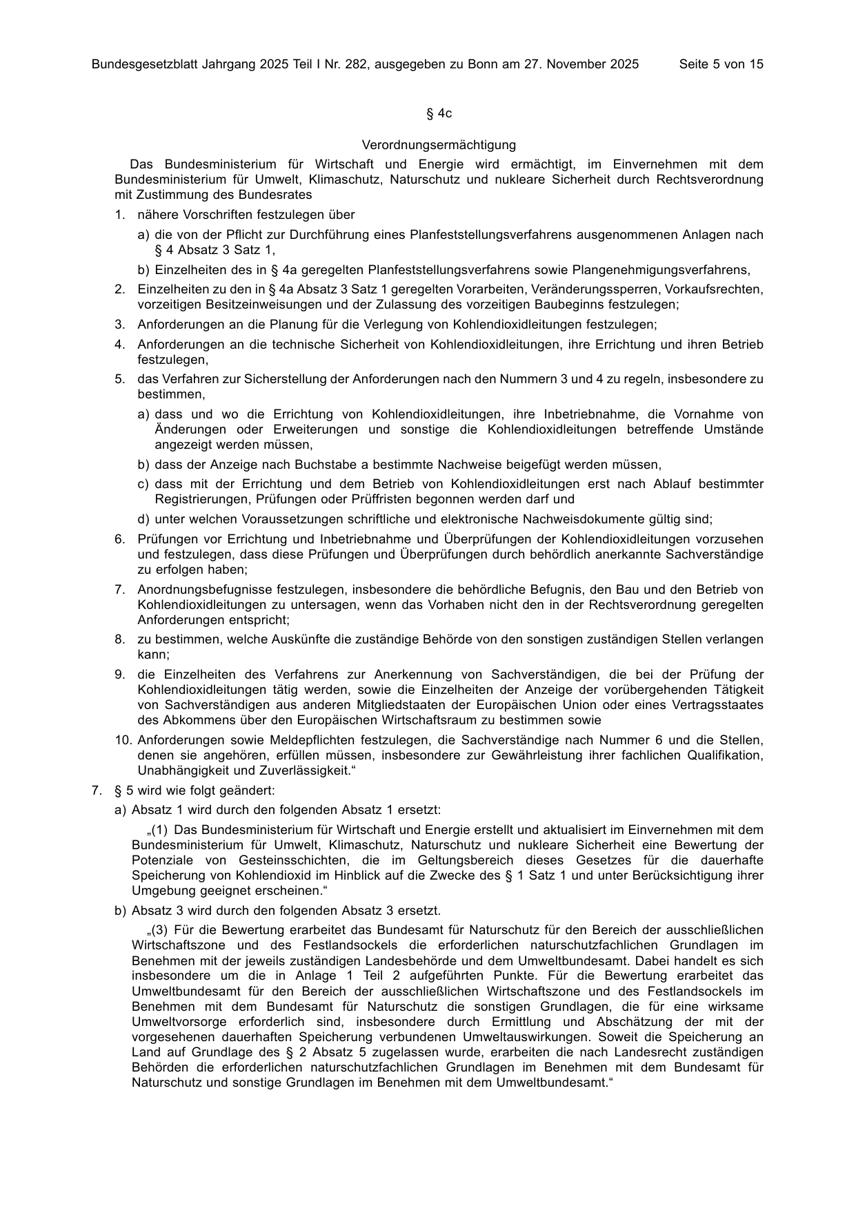 BGBl. 2025, Seite 5 — Originalseite als Abbildung