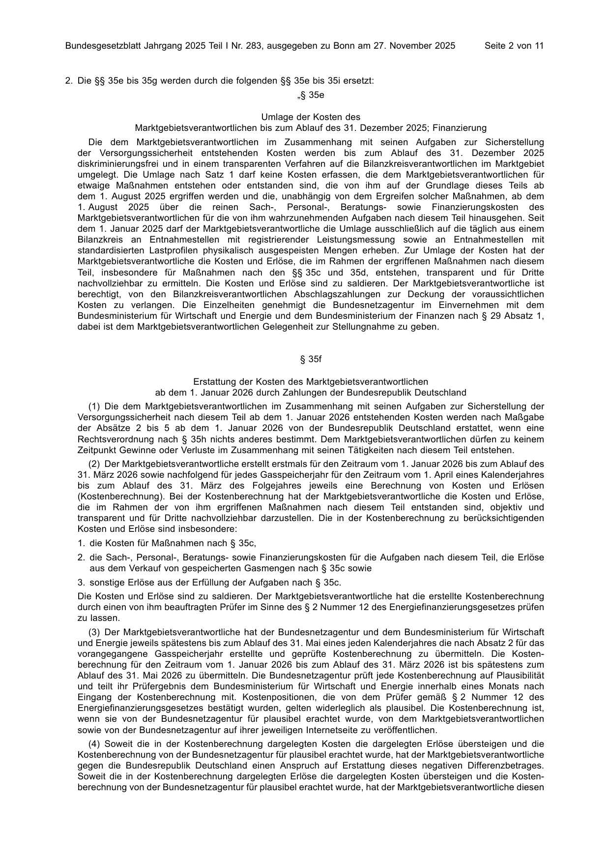 BGBl. 2025, Seite 2 — Originalseite als Abbildung