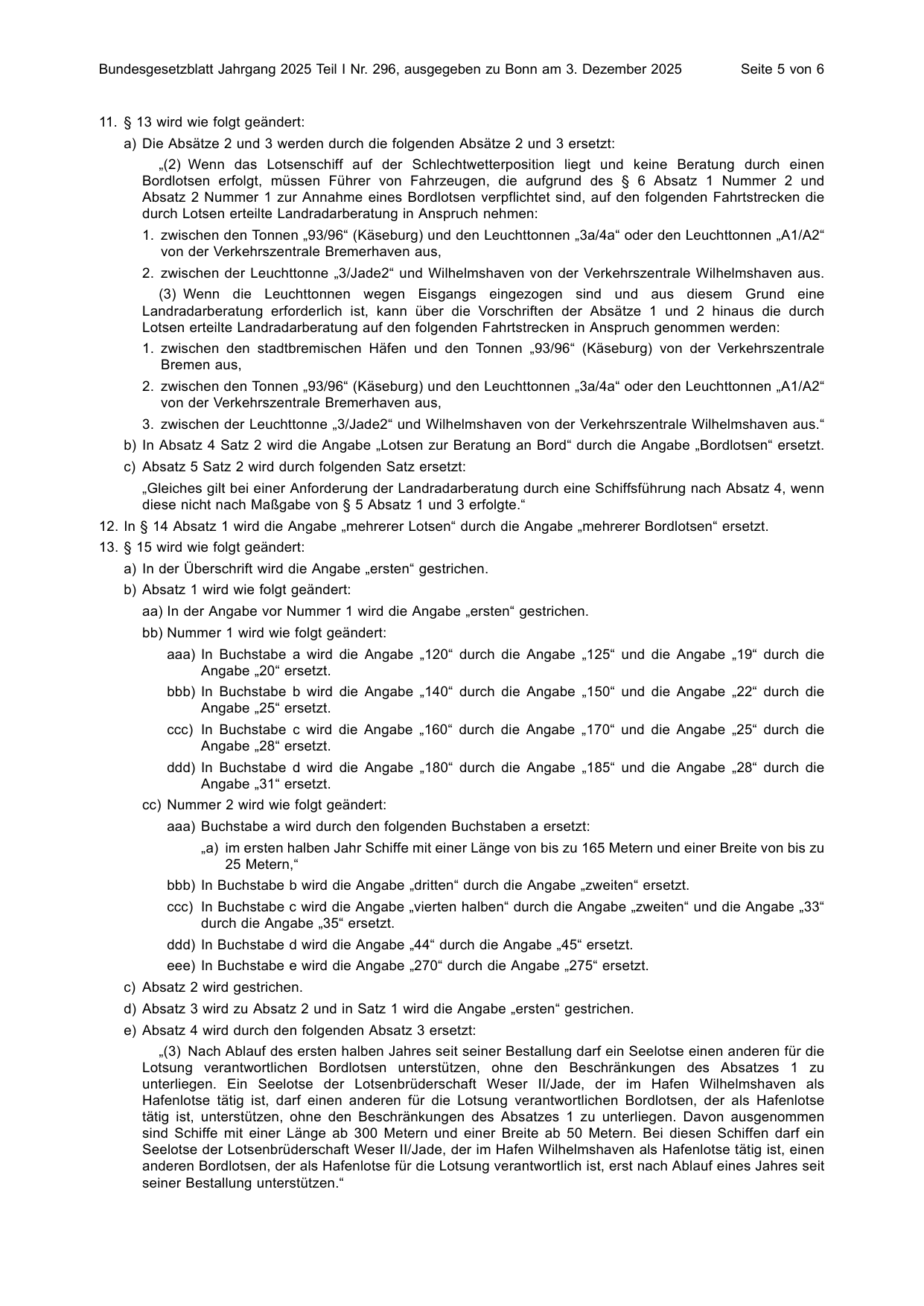 BGBl. 2025, Seite 5 — Originalseite als Abbildung