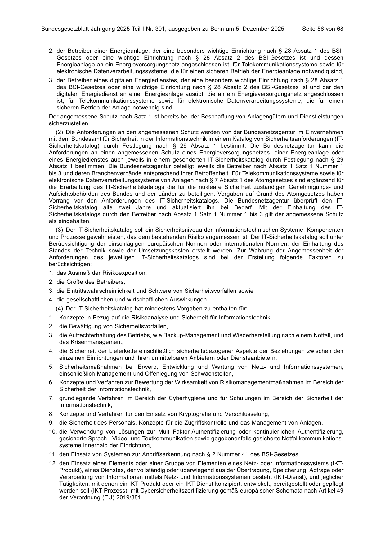 BGBl. 2025, Seite 56 — Originalseite als Abbildung