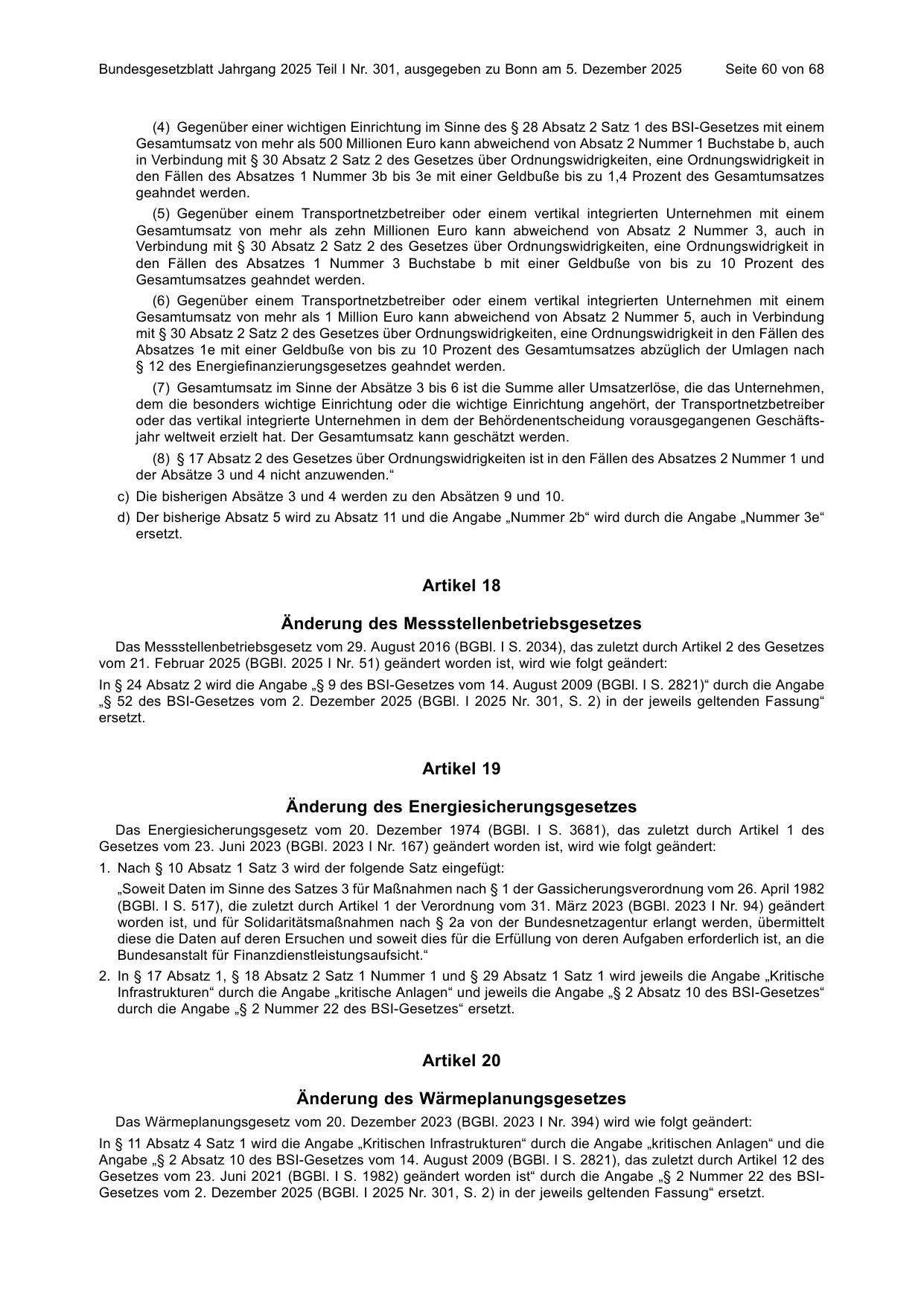 BGBl. 2025, Seite 60 — Originalseite als Abbildung