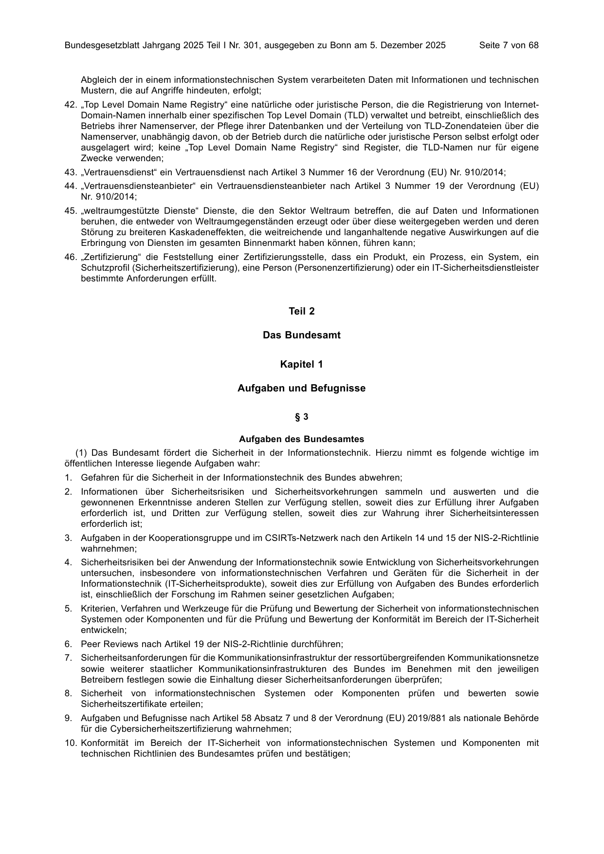 BGBl. 2025, Seite 7 — Originalseite als Abbildung