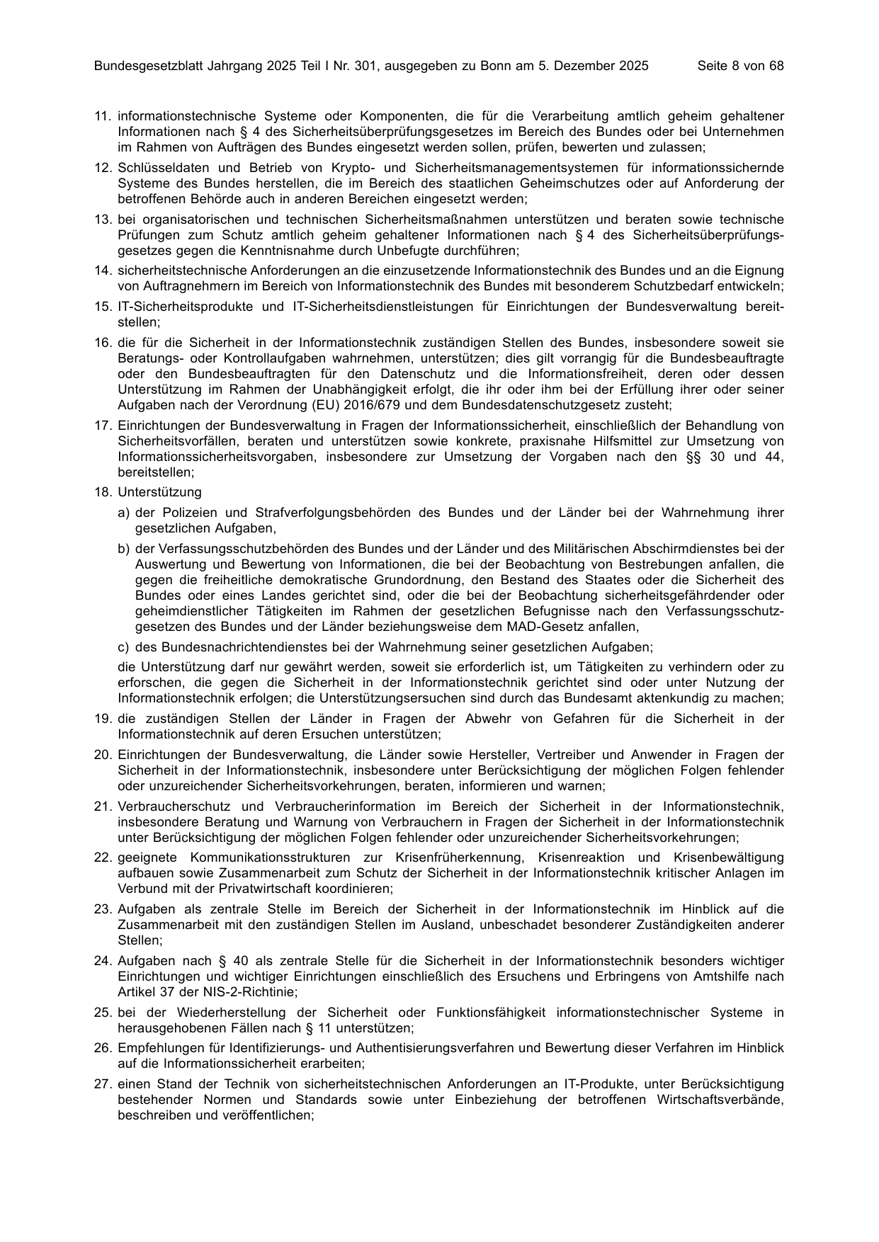 BGBl. 2025, Seite 8 — Originalseite als Abbildung