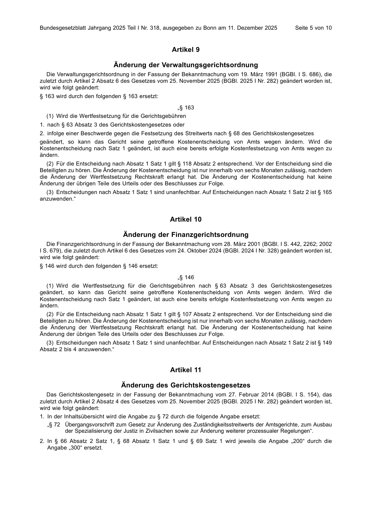 BGBl. 2025, Seite 5 — Originalseite als Abbildung